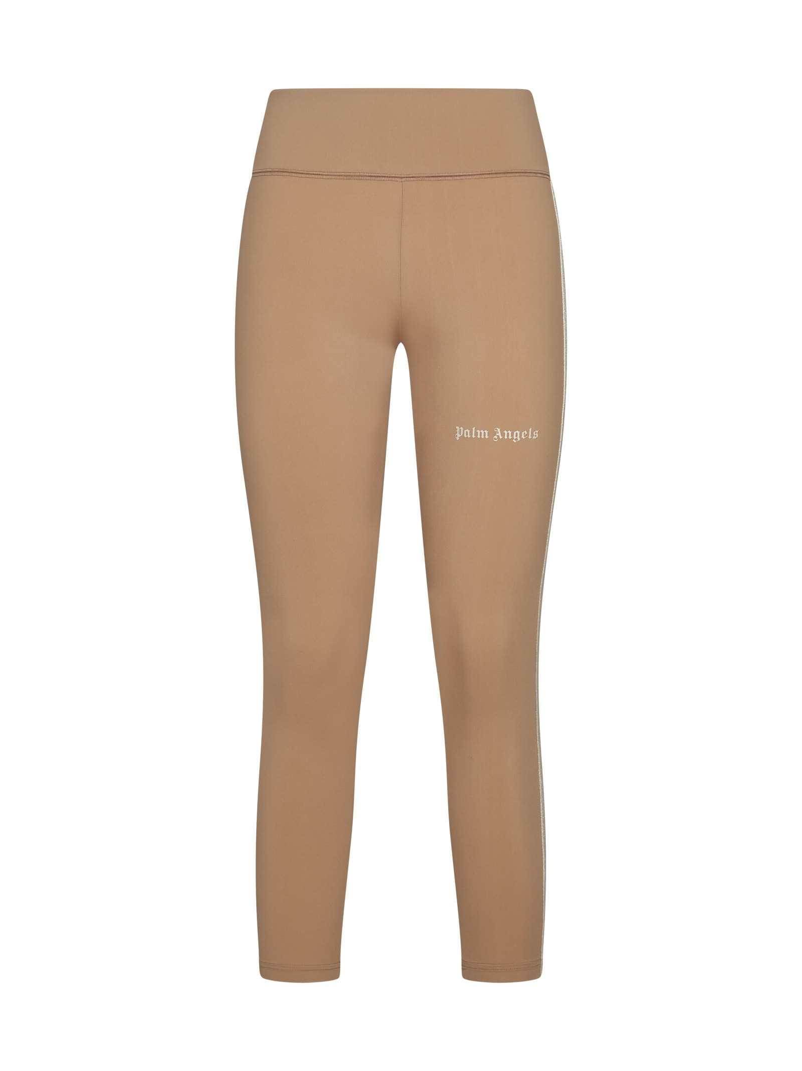 Shop Palm Angels Pants In Nude Off White