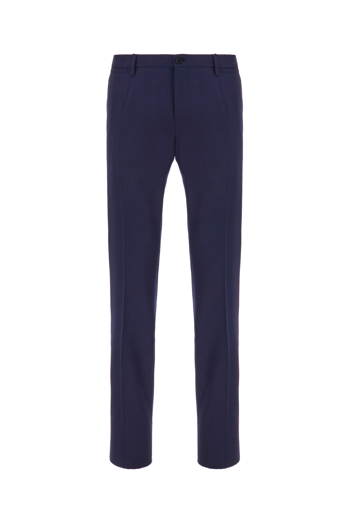 Dolce & Gabbana Navy Blue Wool Pant