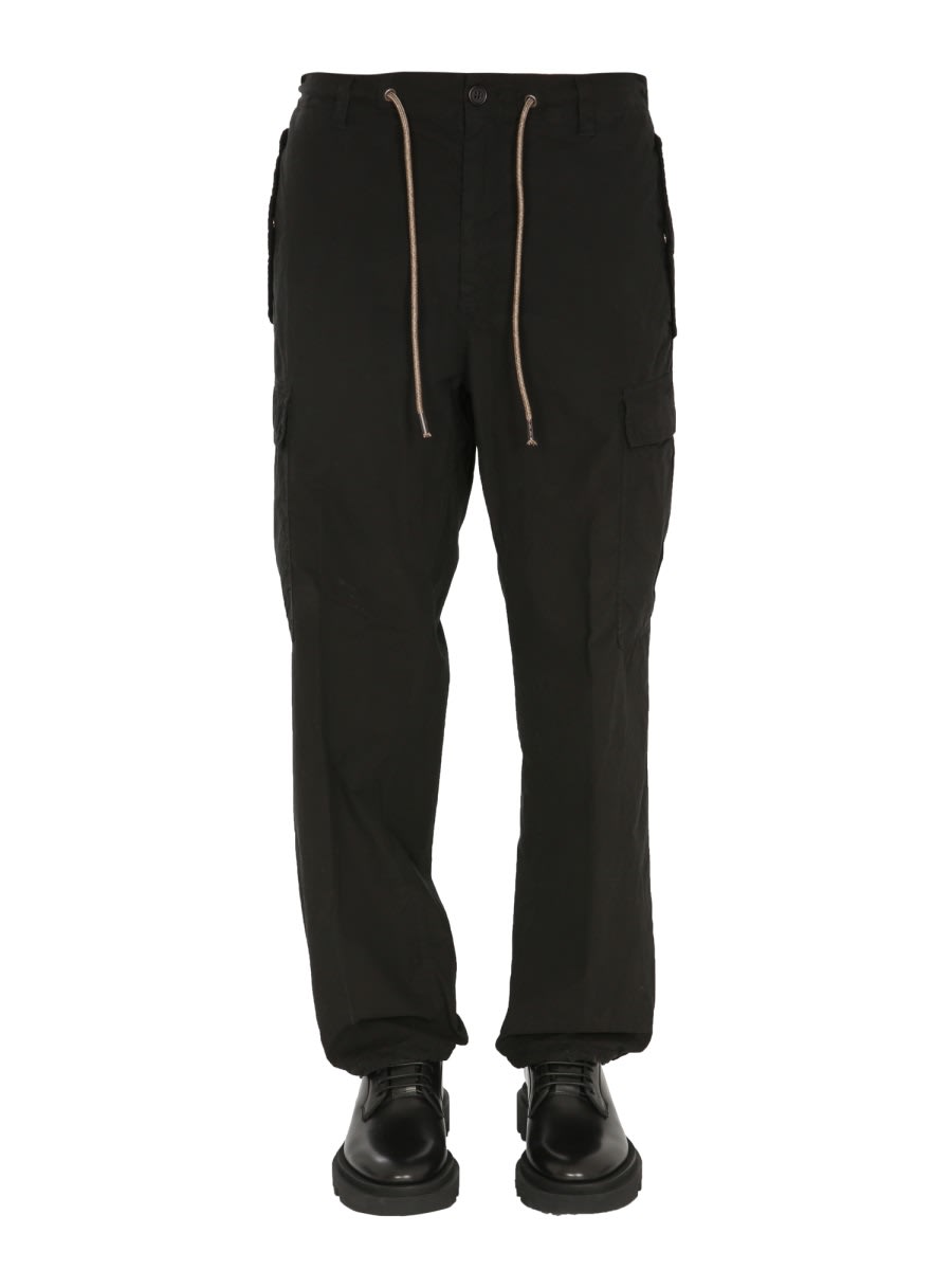 Shop Aspesi Carrier Trousers In Black