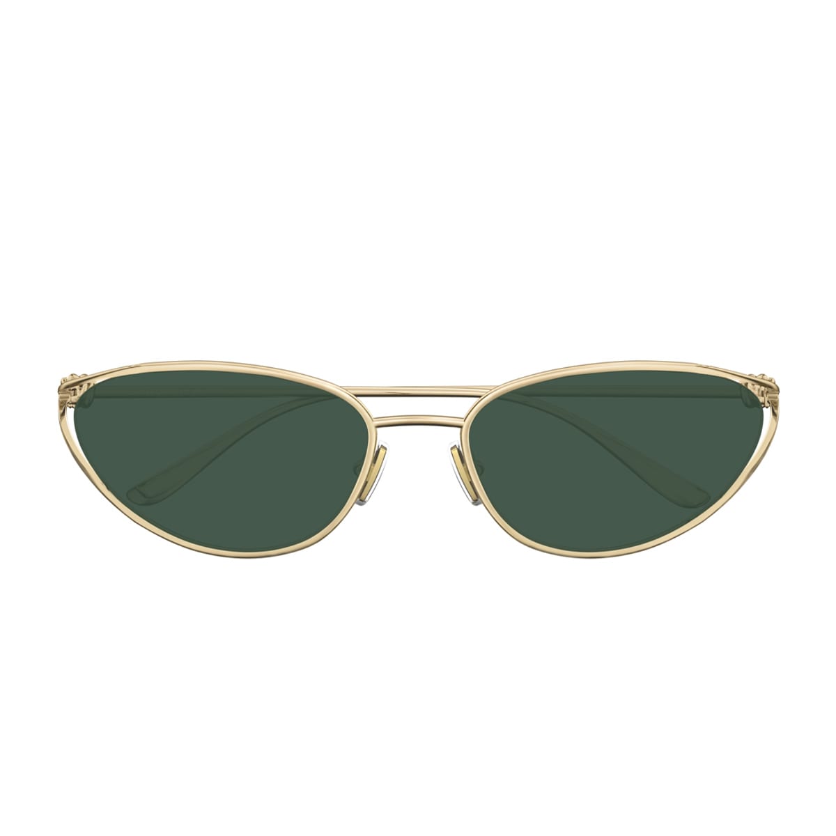 Bottega Veneta Bv1330s Linea Knot 004 Gold Green Sunglasses