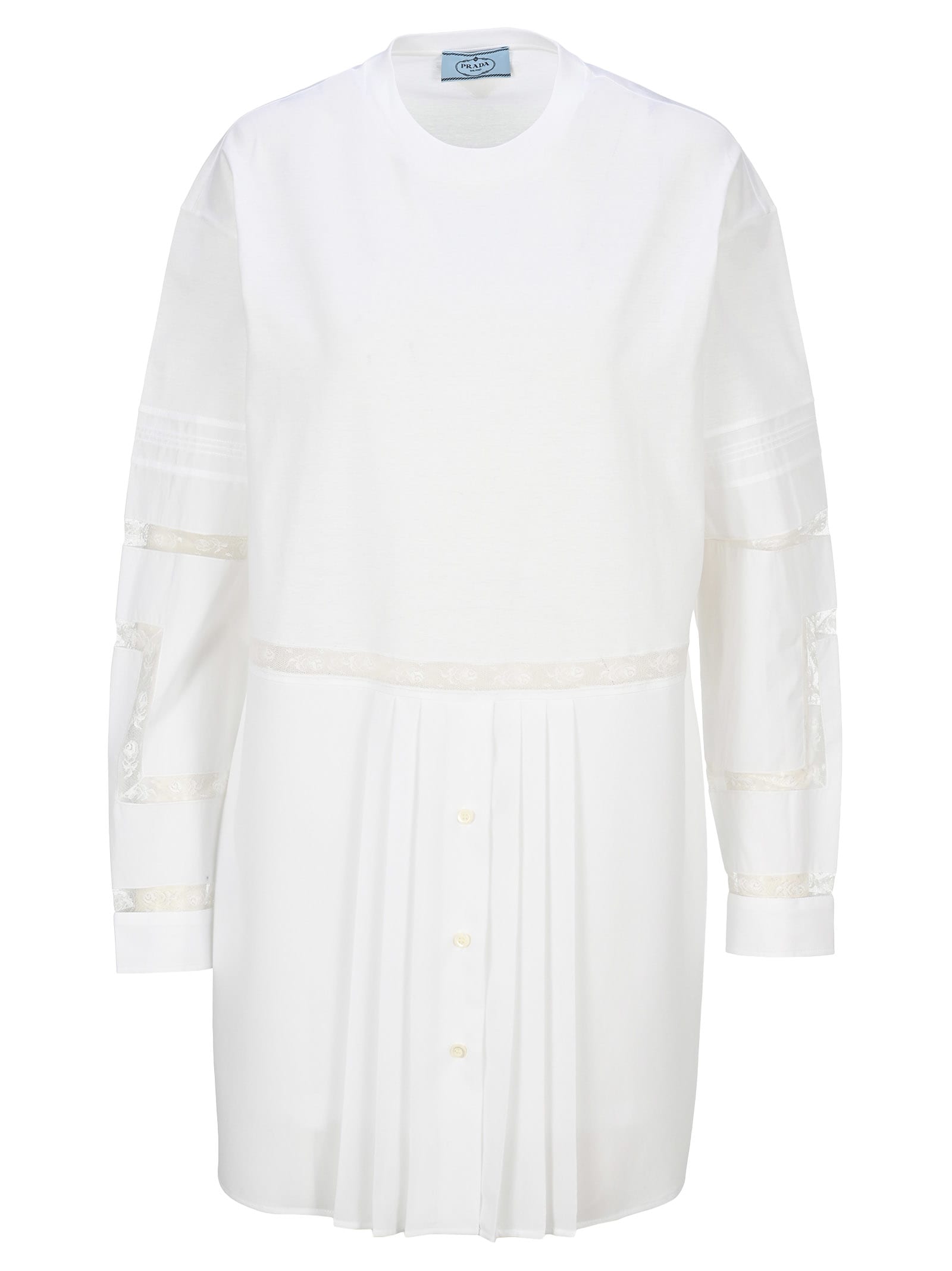 prada dress white