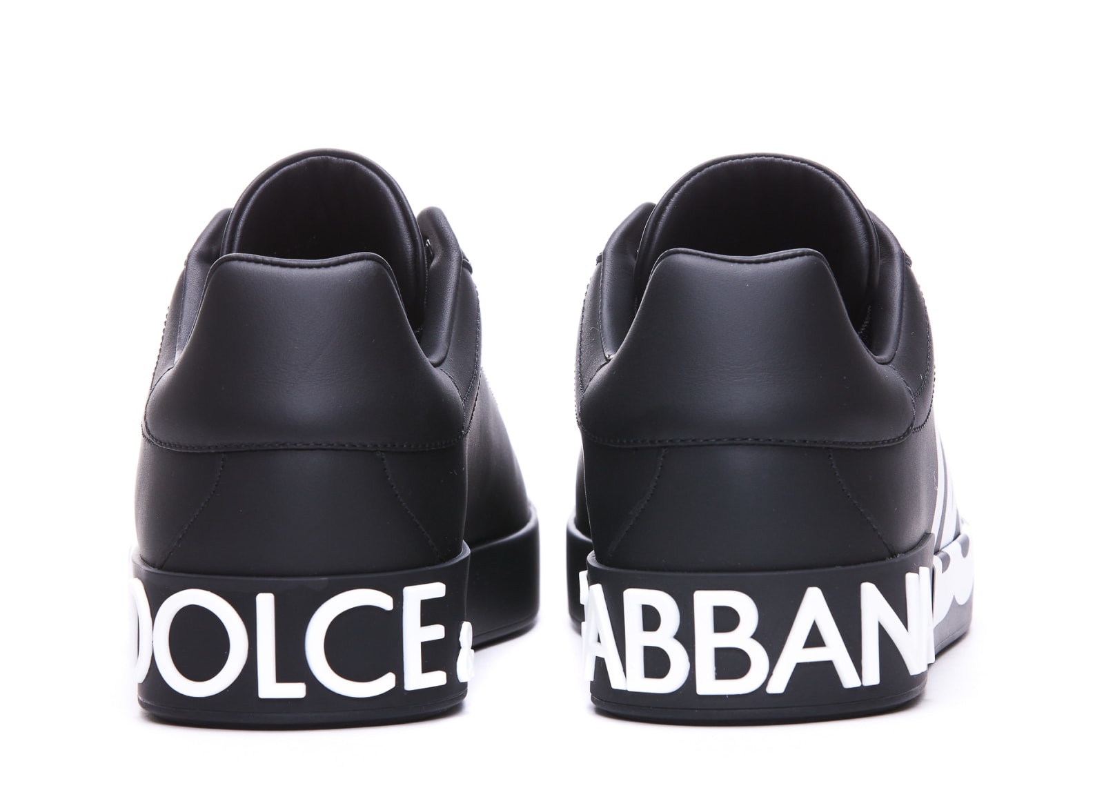 Shop Dolce & Gabbana Portofino Sneakers In Nero/ Nero