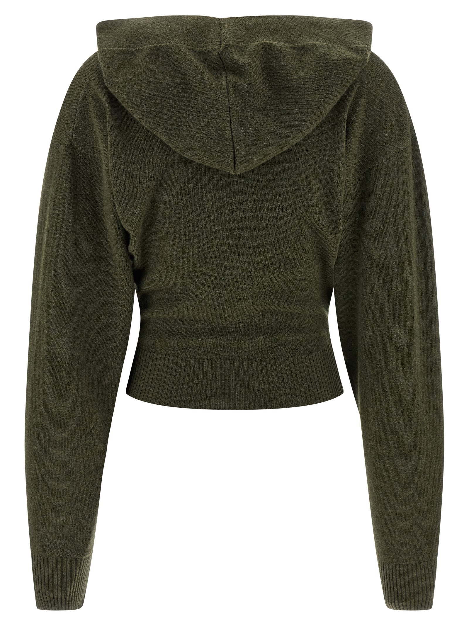 Stella Mccartney Hooded Sweater Sweaters And Cardigans Green In Green