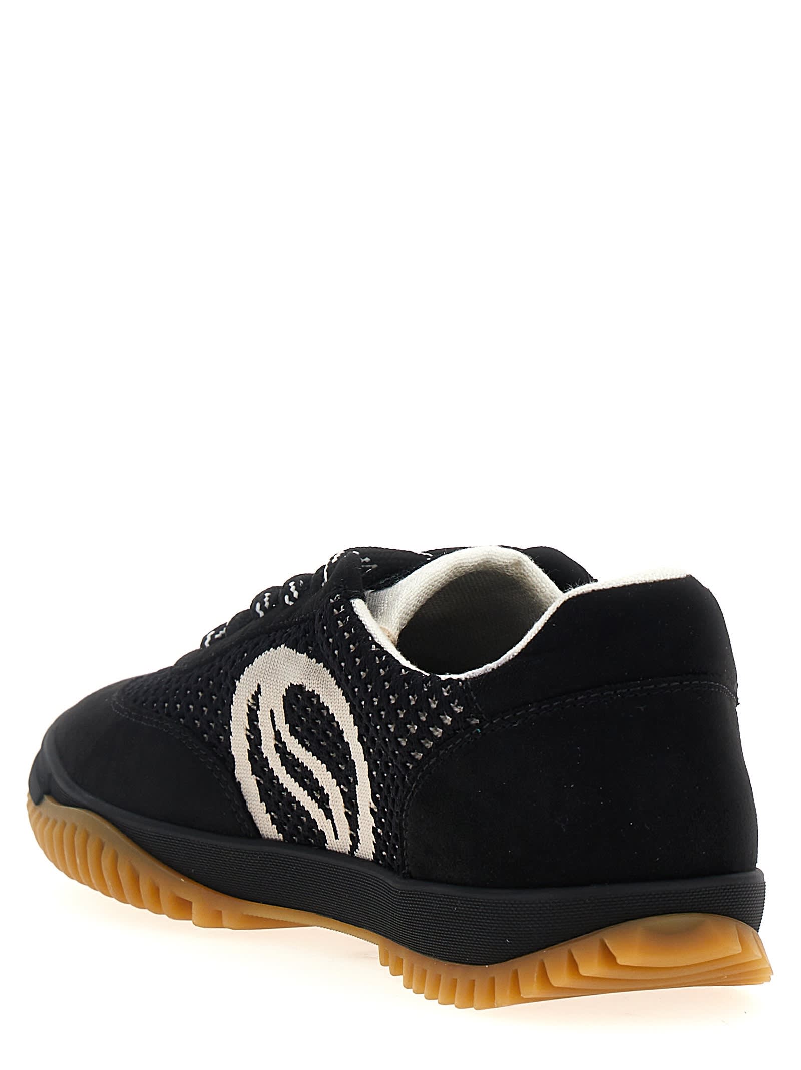 Shop Stella Mccartney S Wave Sport Sneakers In Black