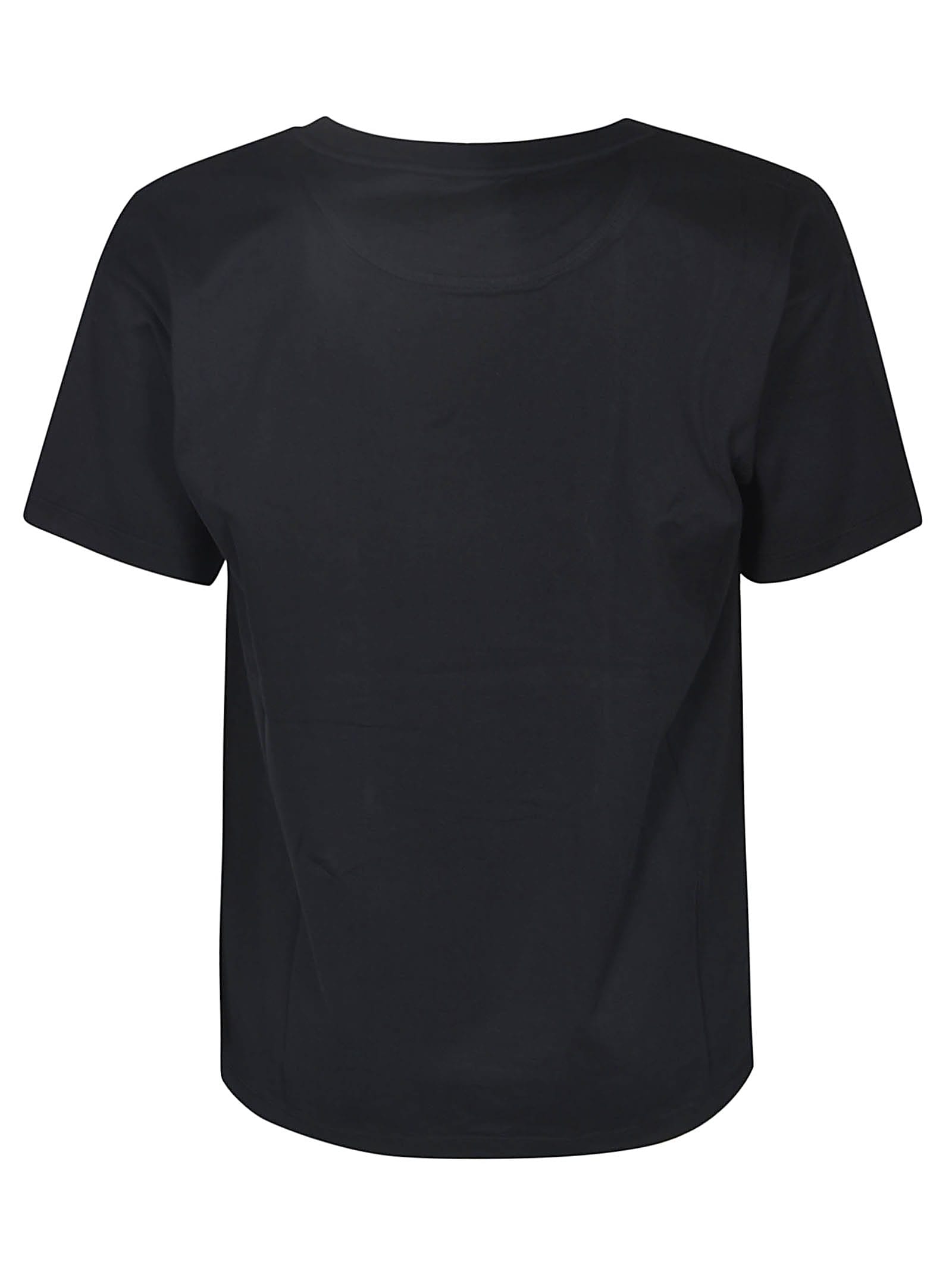Shop Bally Crowned Logo Print T-shirt In Black