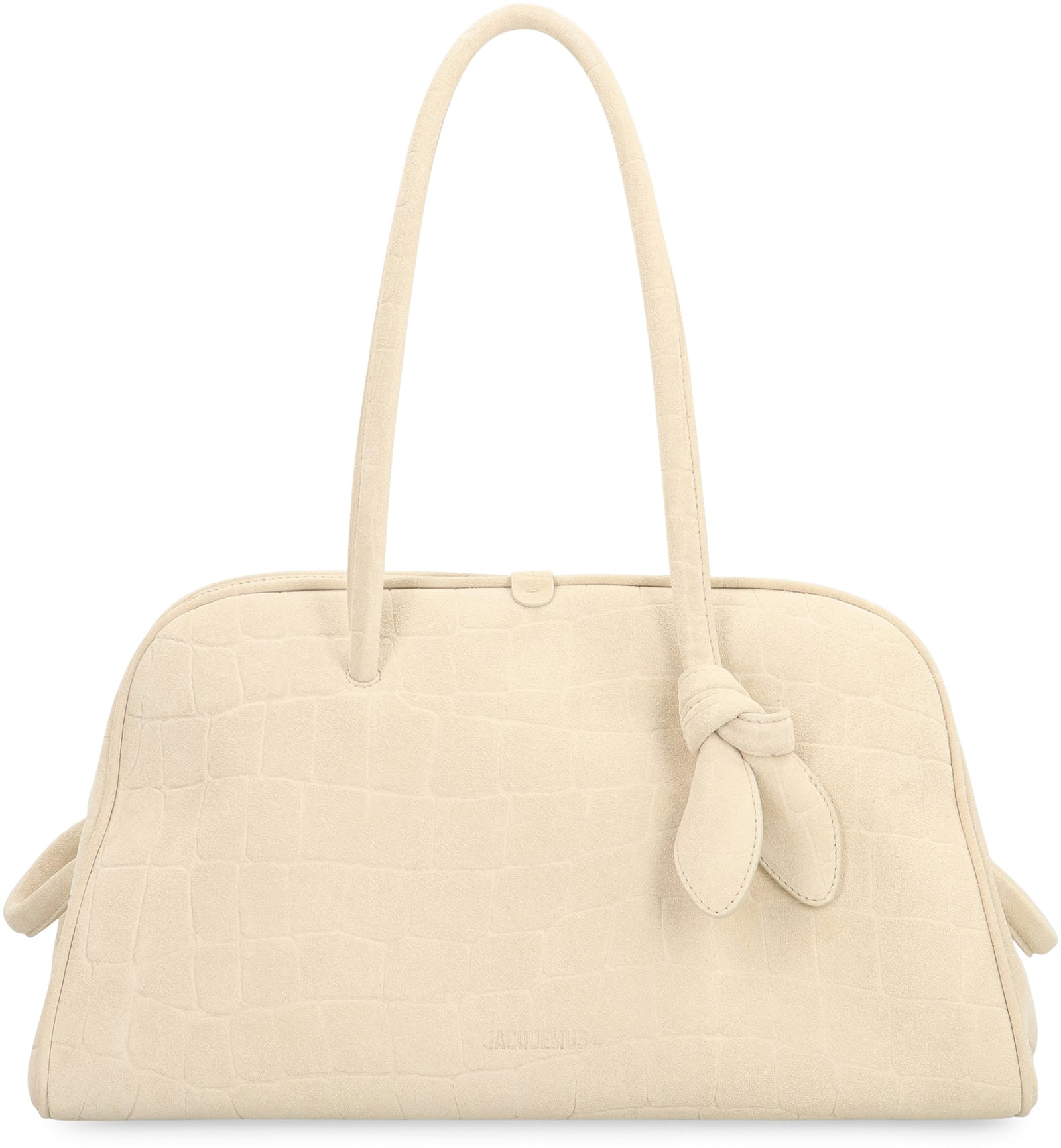 Jacquemus Borsa Le Turismo In Suede Leather In White
