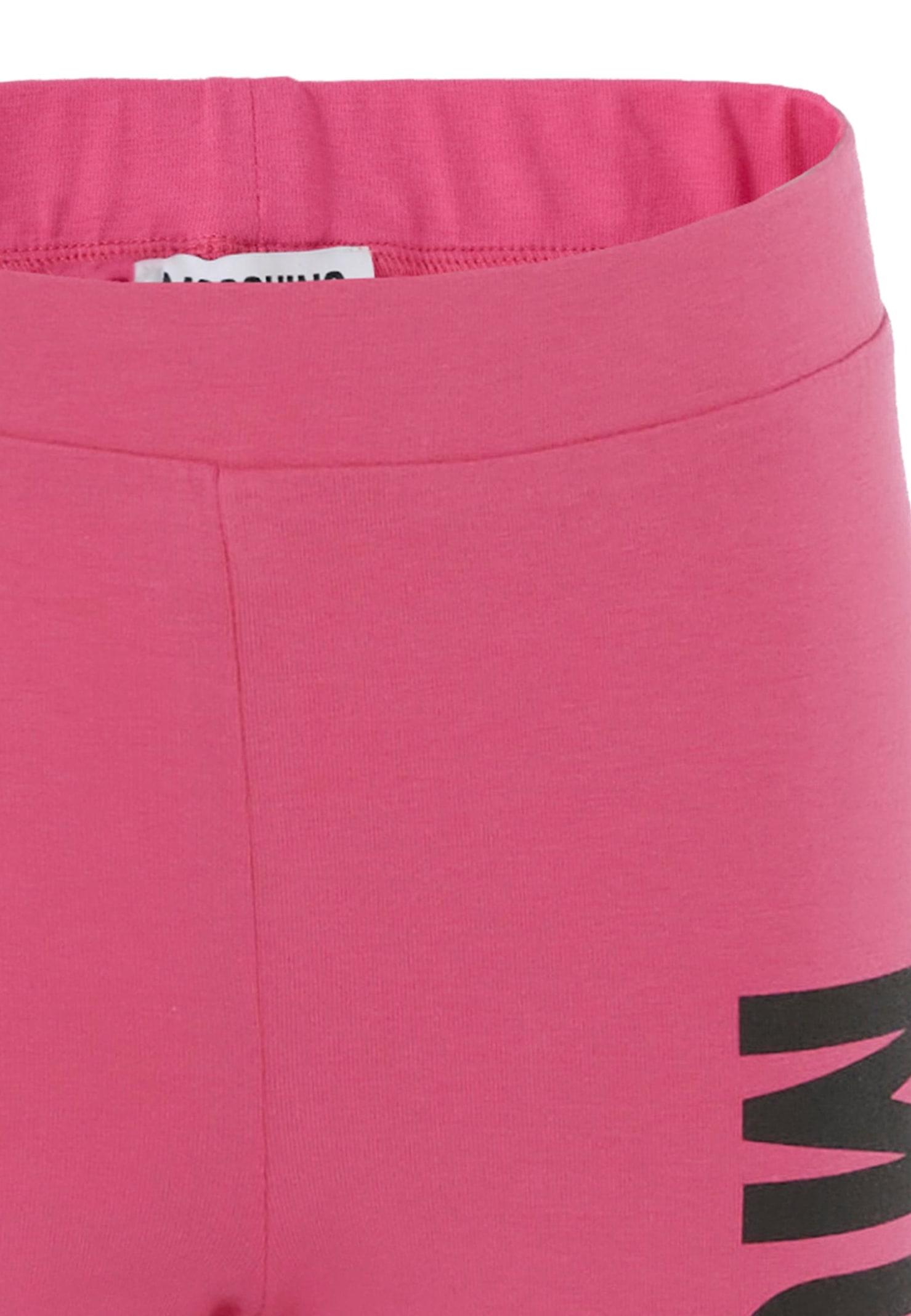 Moschino Fuchsia Shorts For Girl With Logo In Pink