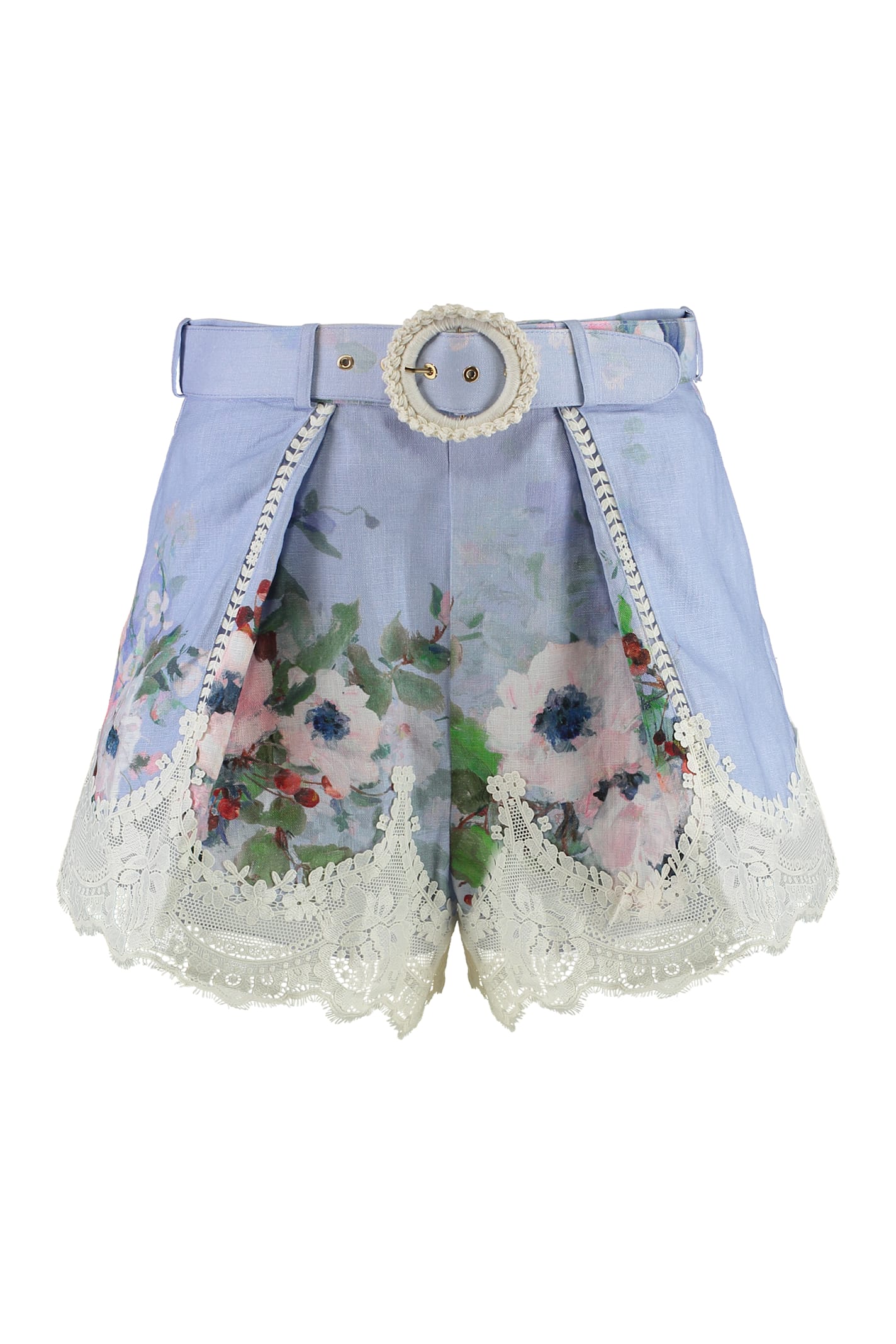 Everley Printed Linen Shorts