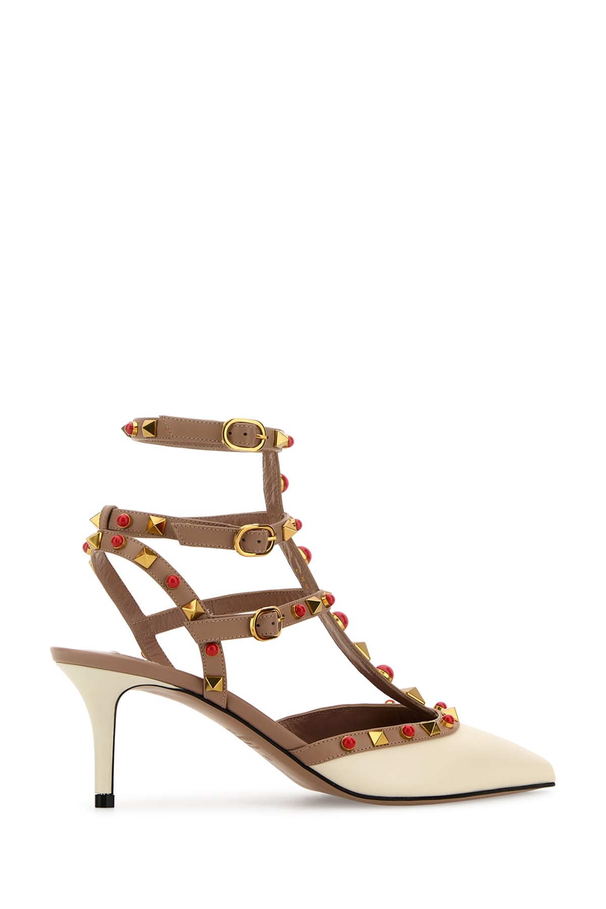 Valentino Heeled Shoes White In Beige