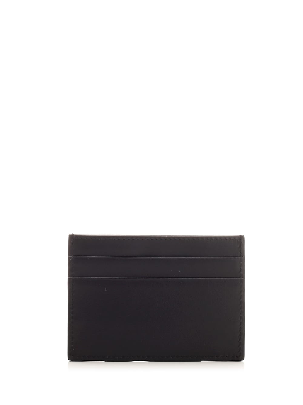 Shop Dolce & Gabbana Card Holder With Embossed Logo In Nero