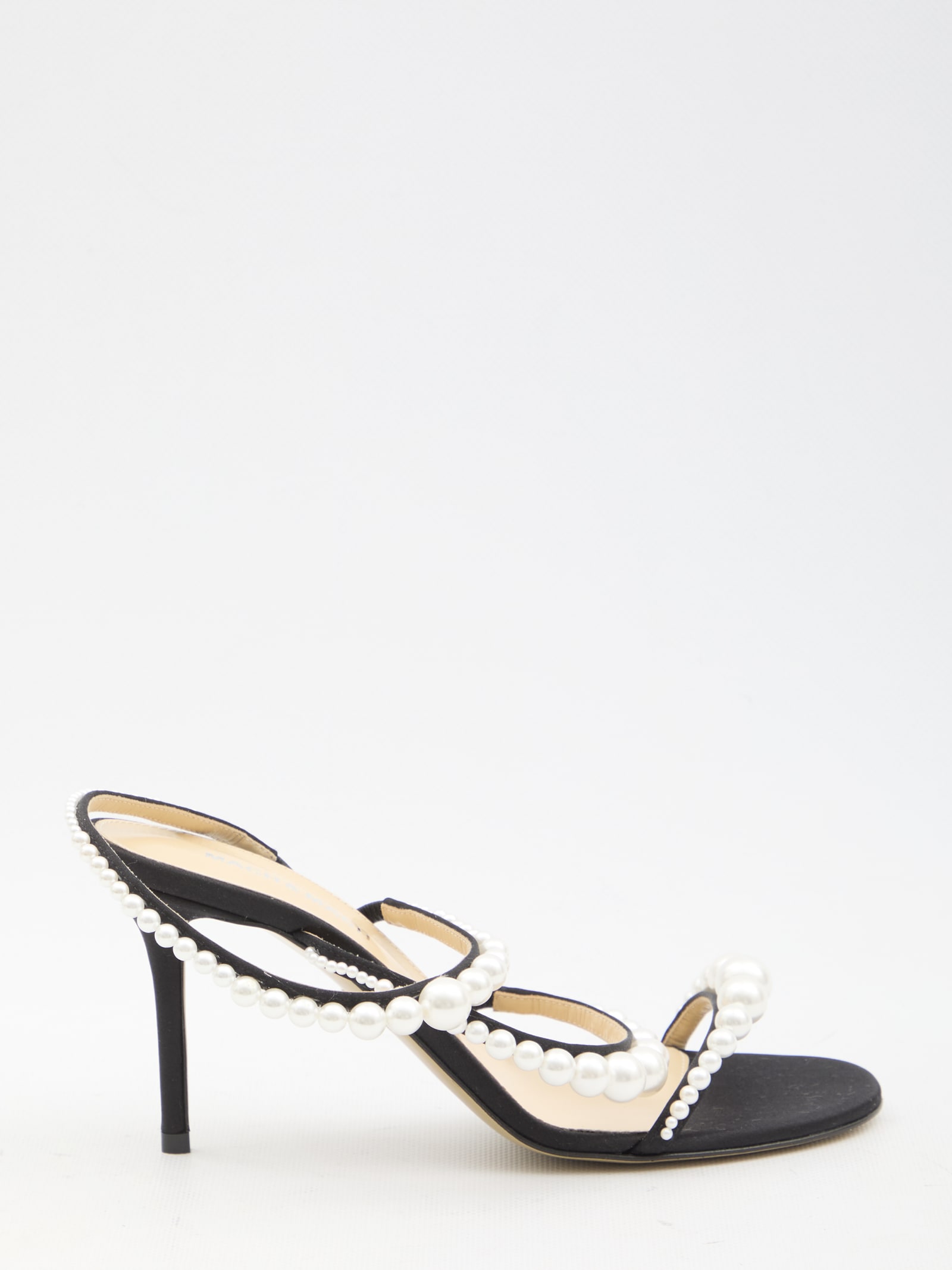 Shop Mach &amp; Mach Sirene Sandals In Black