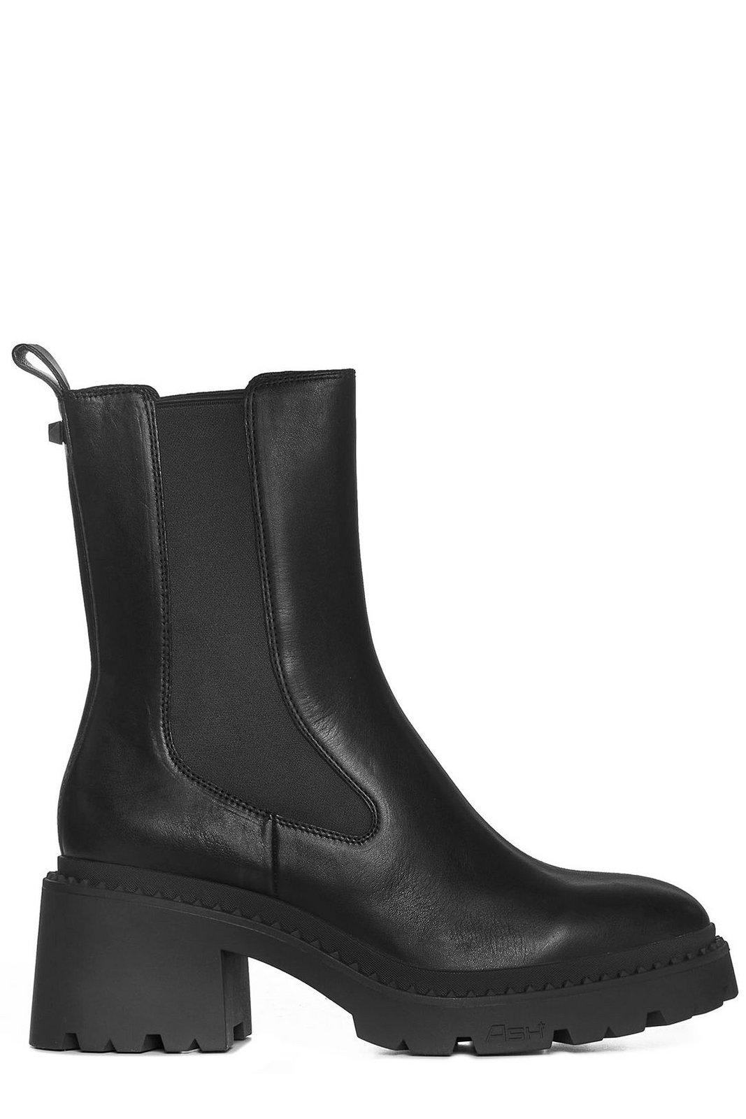 Shop Ash Nico Round-toe Ankle Boots In Nero