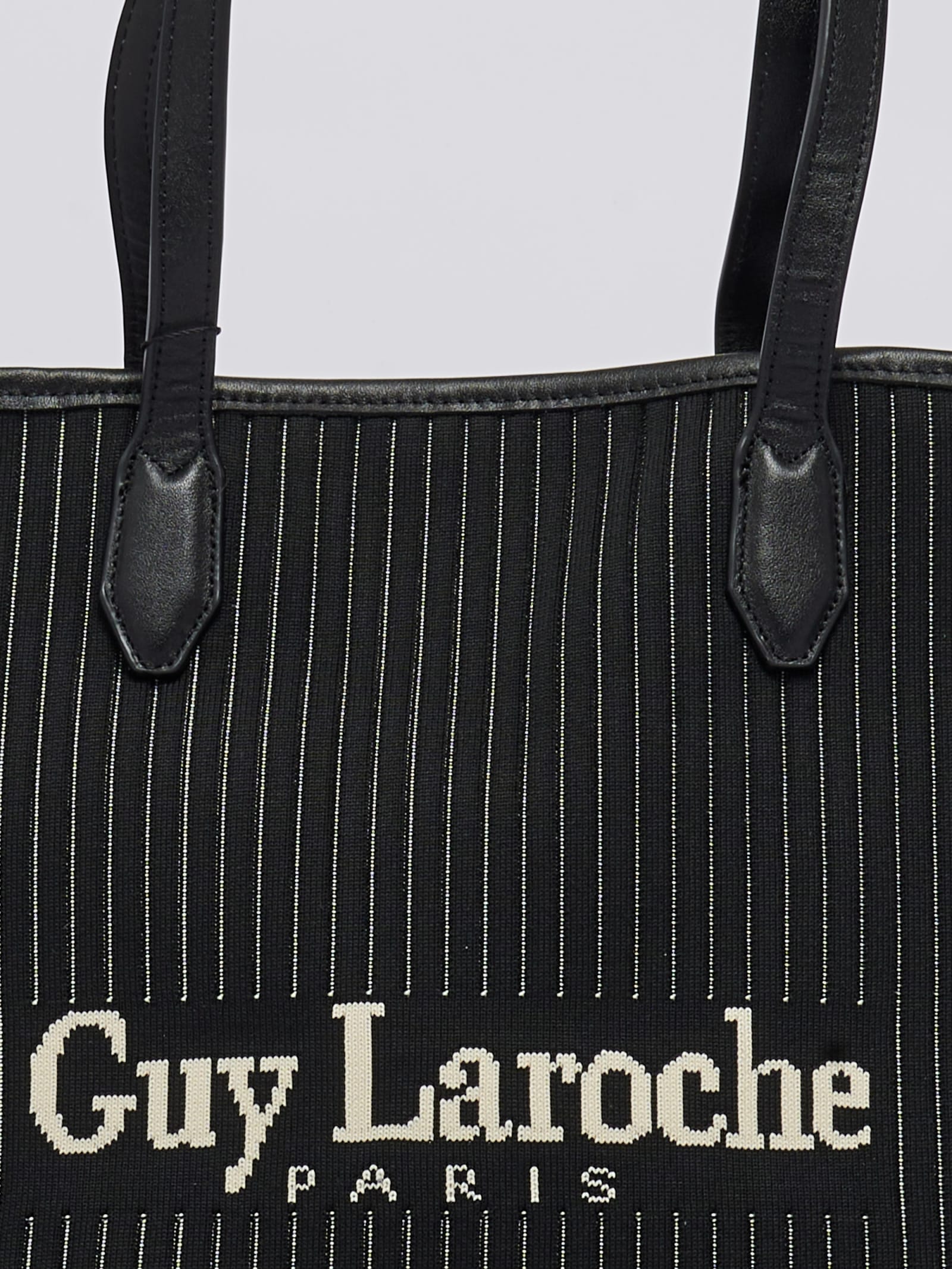 Guy Laroche Fabric Shoulder Bag In Black