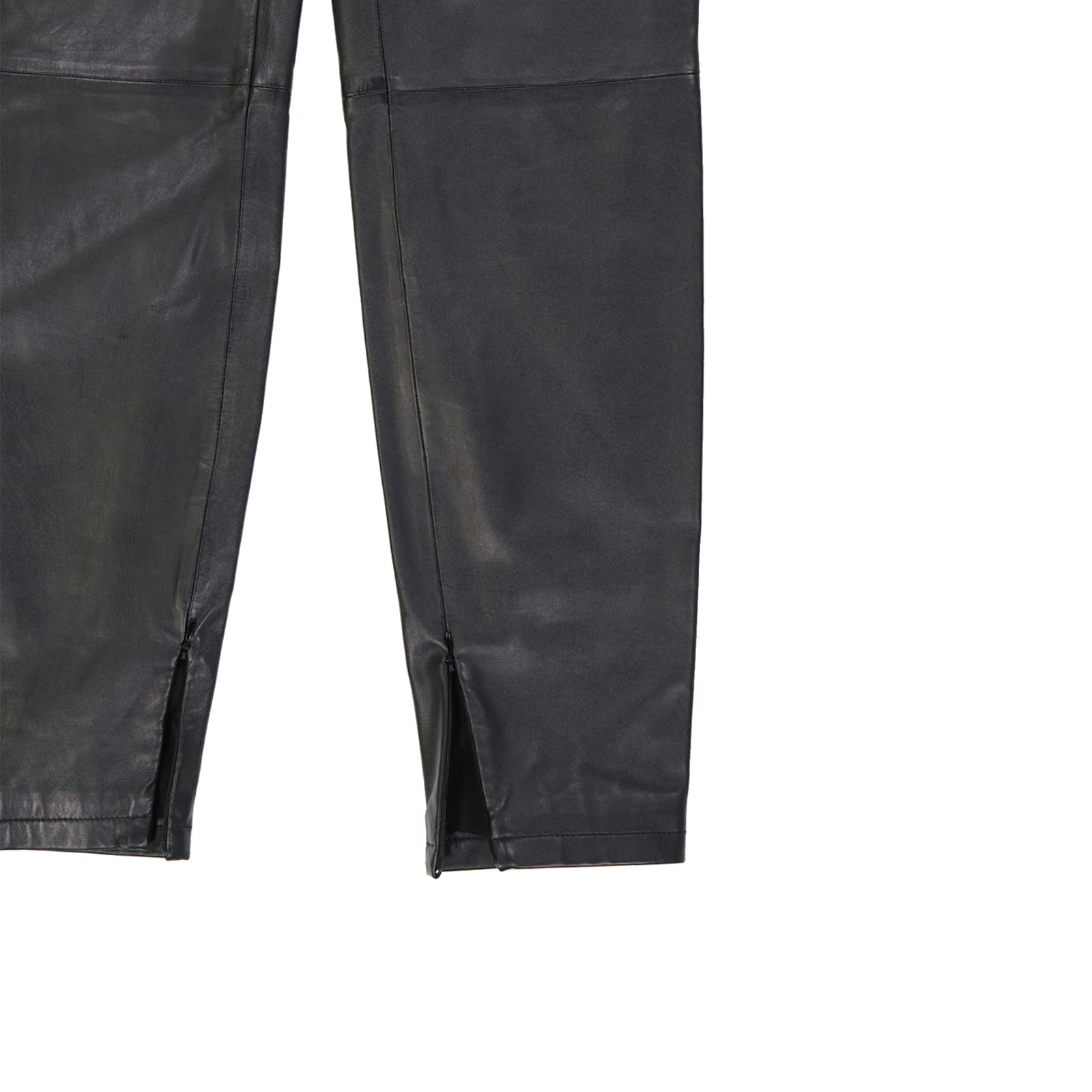 Boutique Moschino Boutique Leather Pants In Black