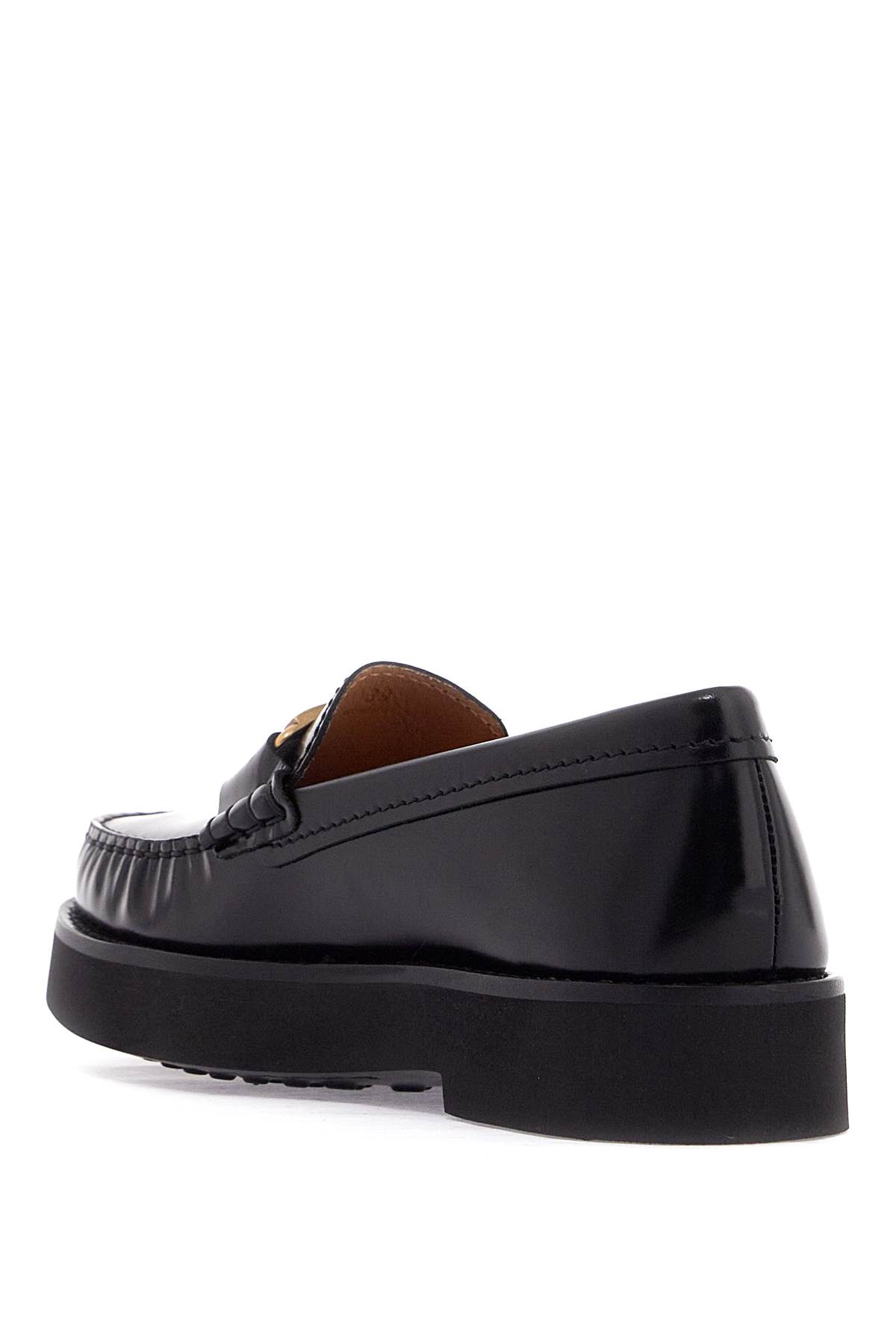 Shop Tod's T Timeless Leather Loafers In Nero (black)