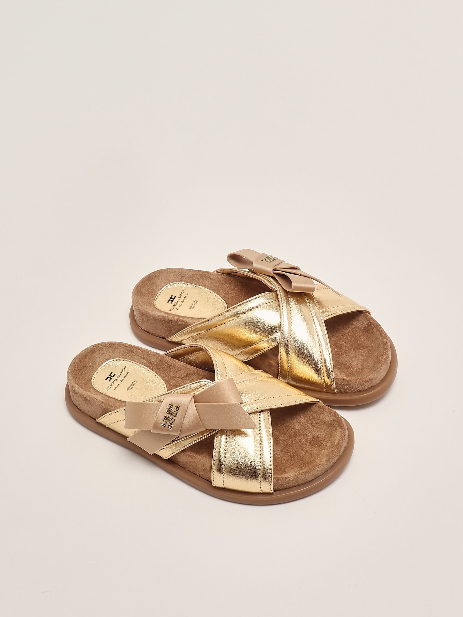 Elisabetta Franchi Sliders Sliders In Gold