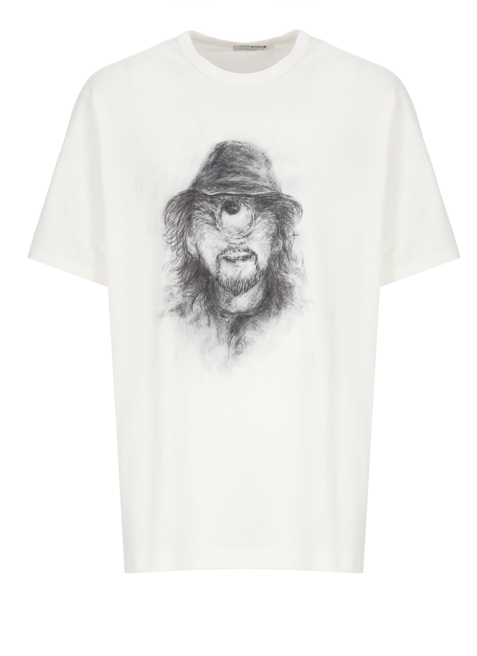 Yohji Yamamoto T-shirt With Print In White
