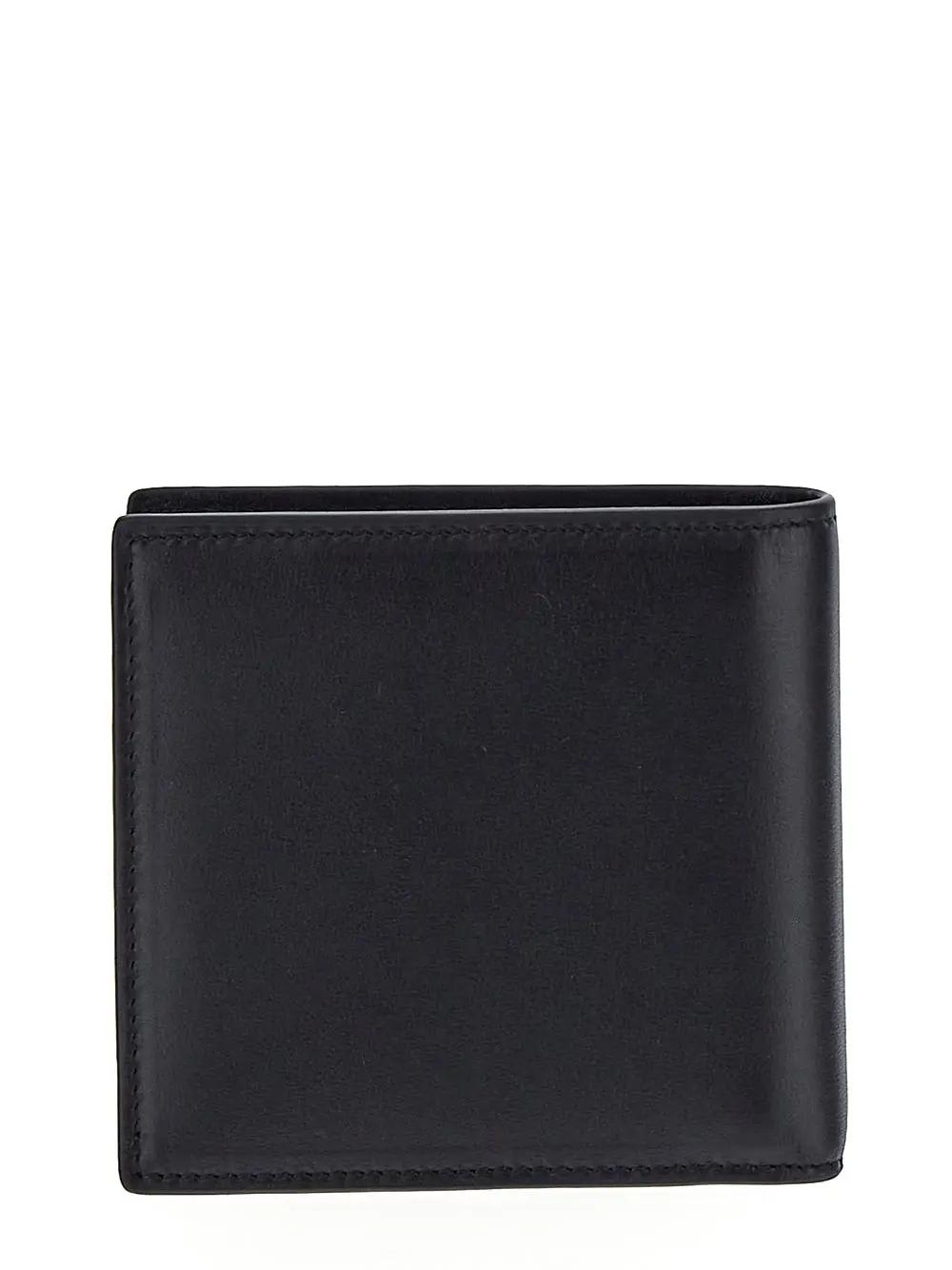 Shop Valentino Leather Wallet In Black
