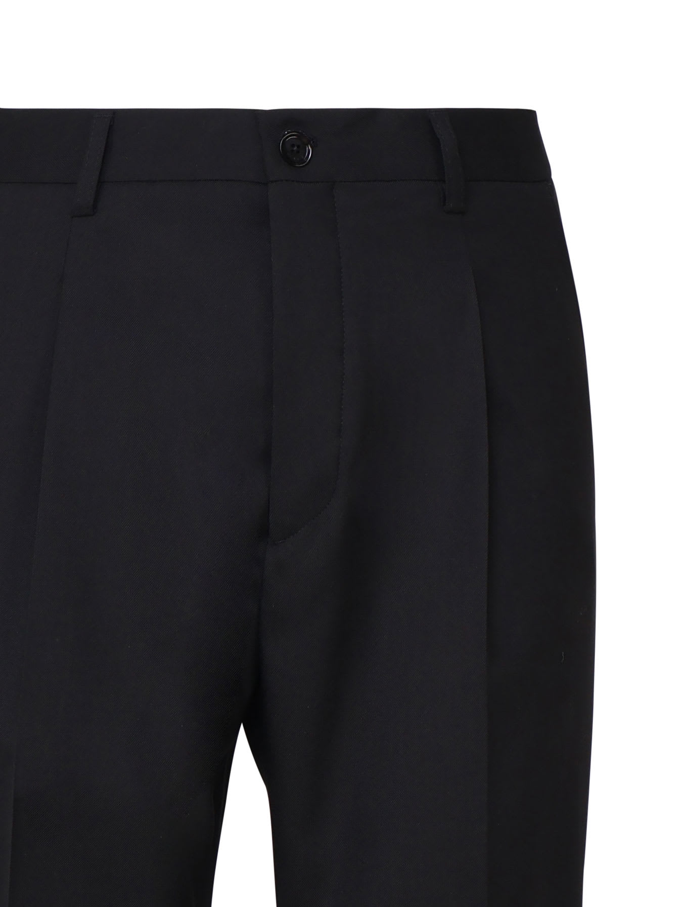 Shop Be Able Sandy Wool Blend Trousers In Blue