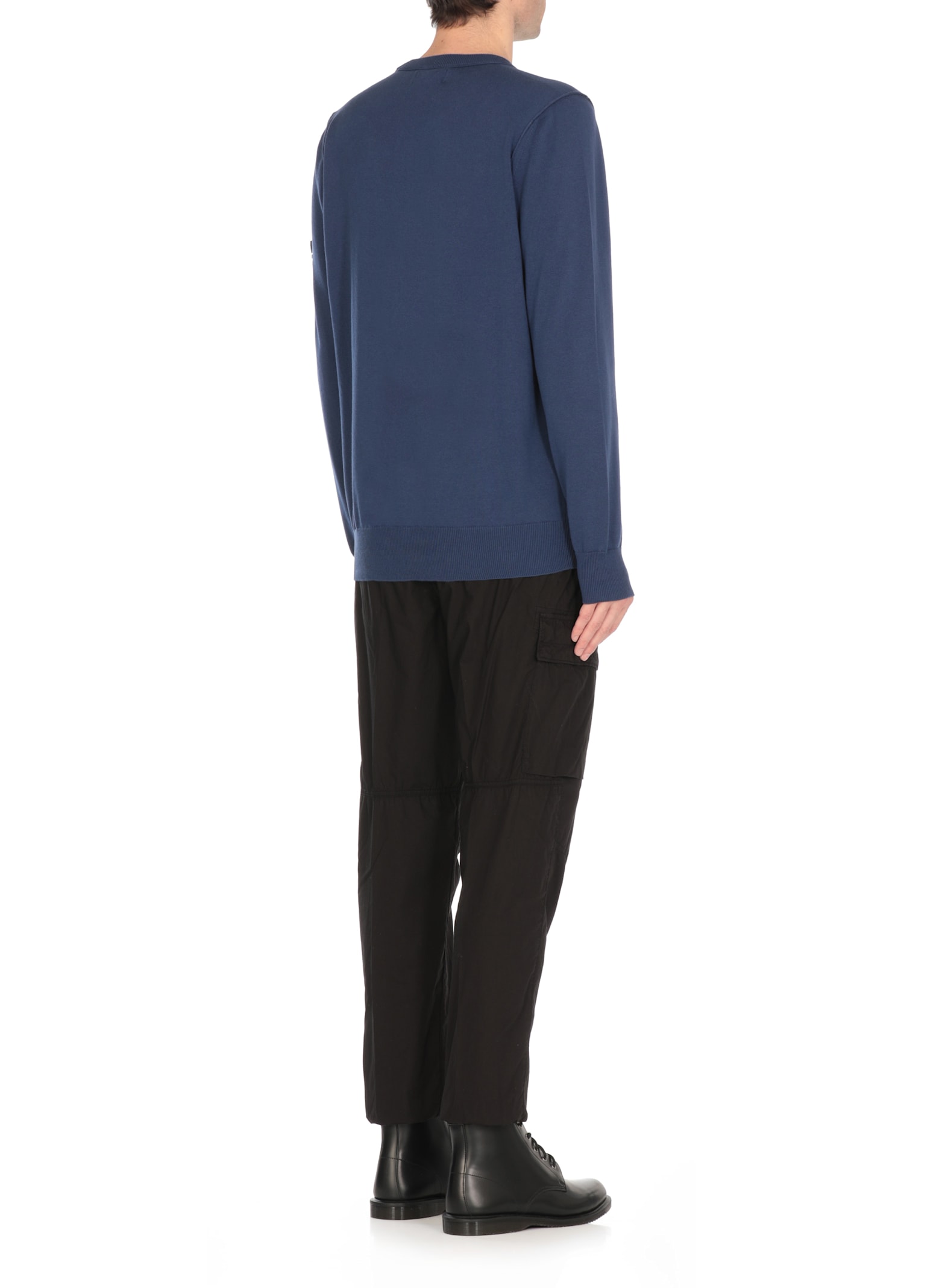 Stone Island Felpa Classica In Blue