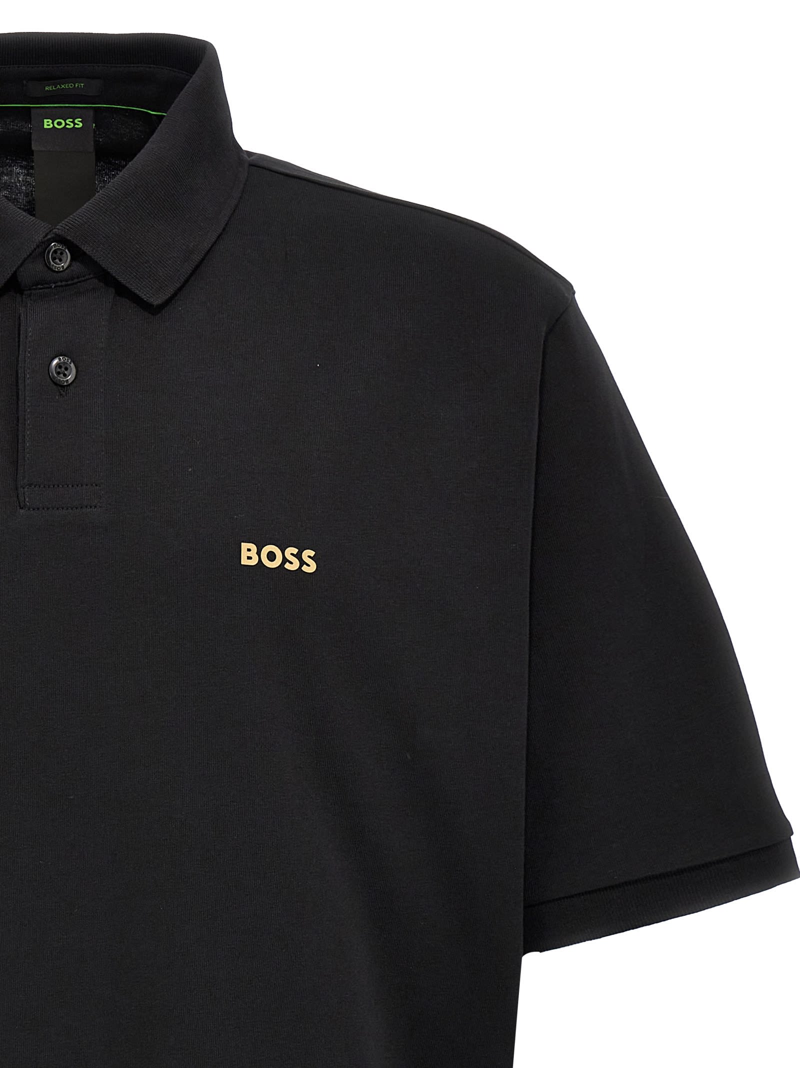 Shop Hugo Boss Pavel Polo Shirt In Black