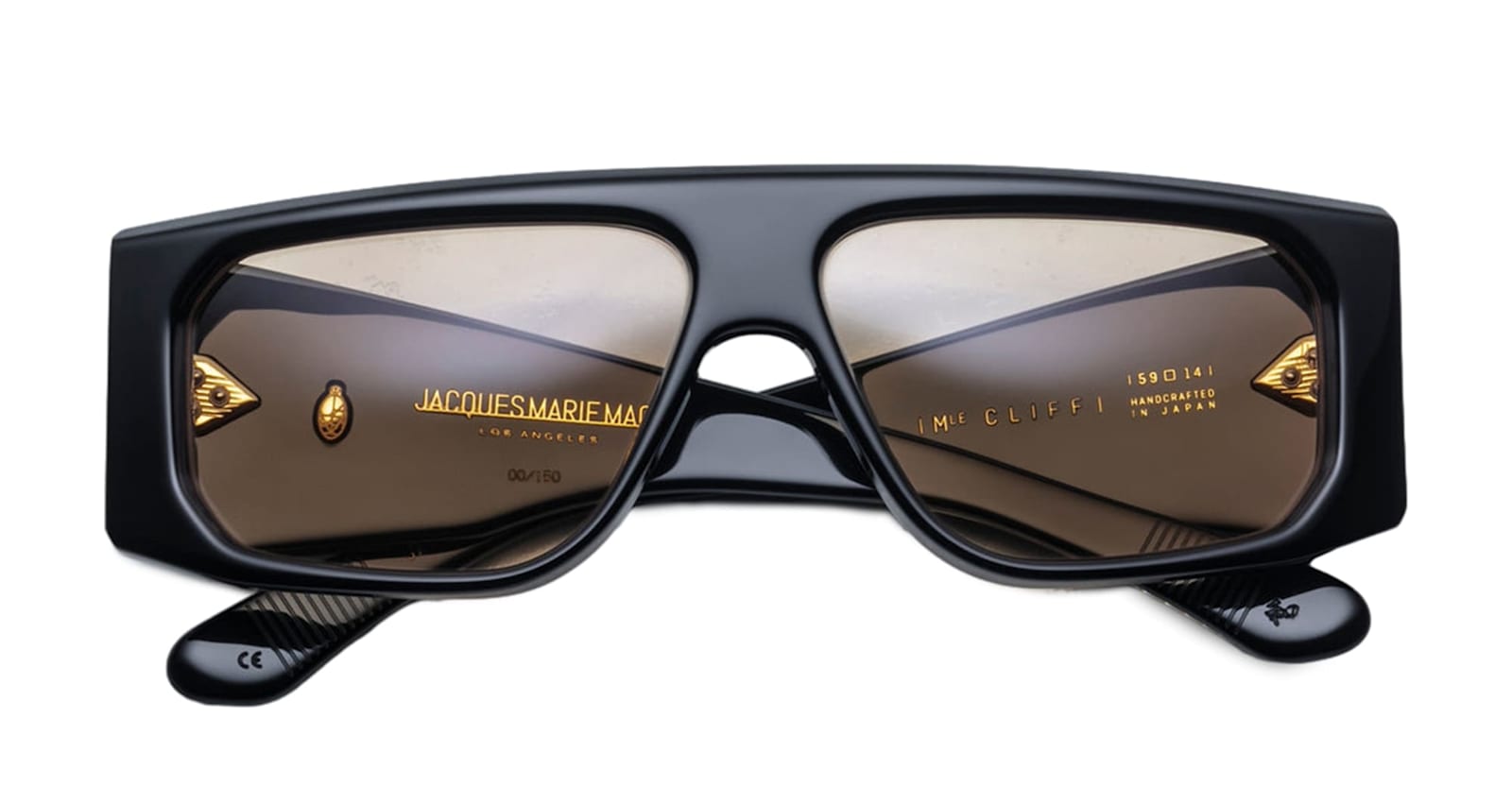 Shop Jacques Marie Mage Cliff - Eclipse 2 Sunglasses In Black