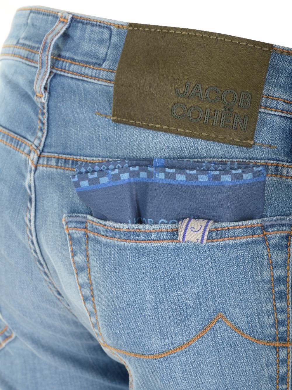 Shop Jacob Cohen Nick Slim Fit Jeans In Light Blue