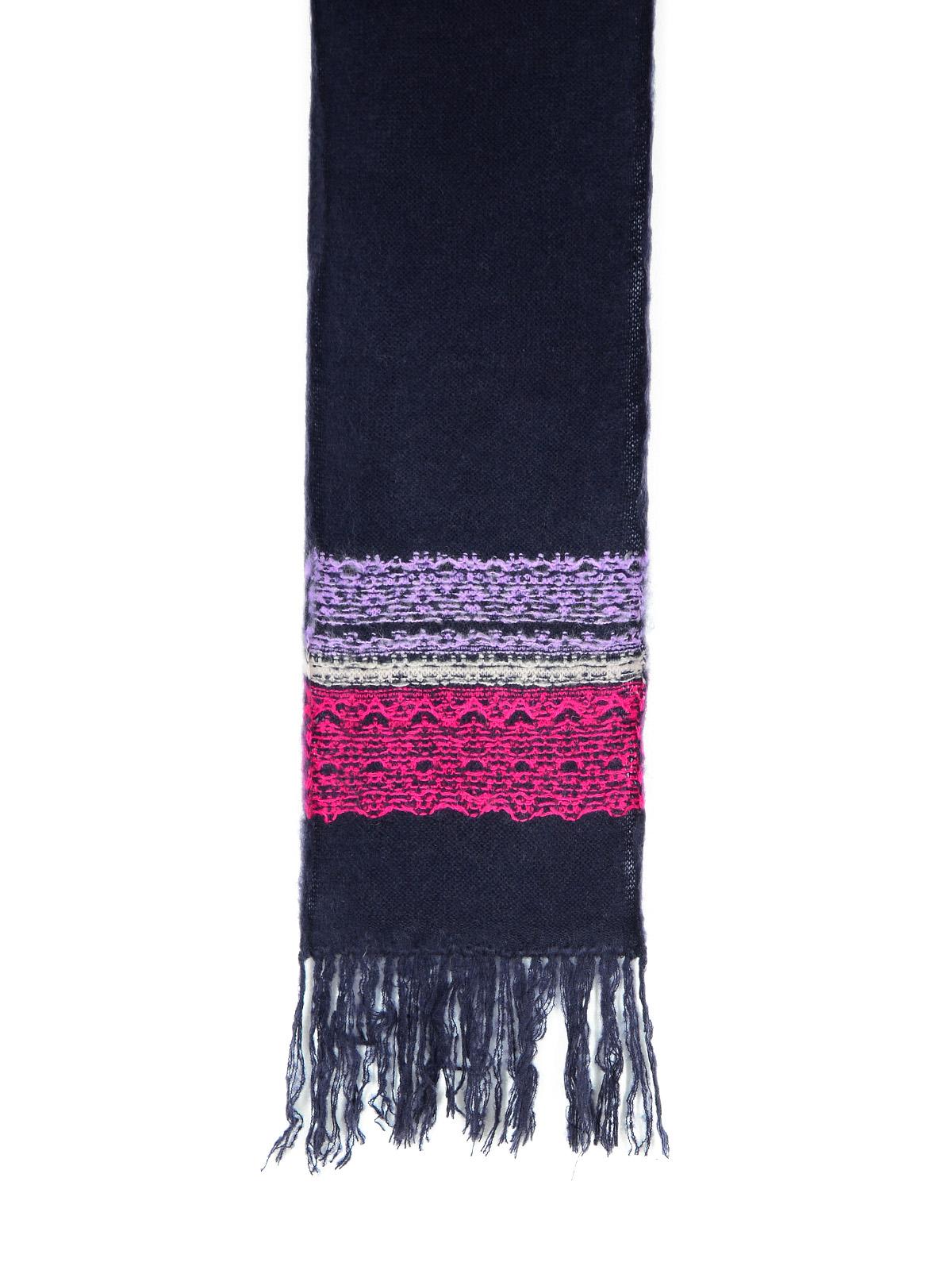 Shop Isabel Marant Dayna Navy Mohair Blend Scarf