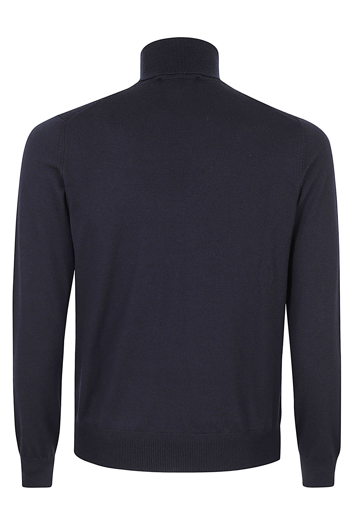 Tagliatore Turtleneck Virgin-wool Sweater In Blu