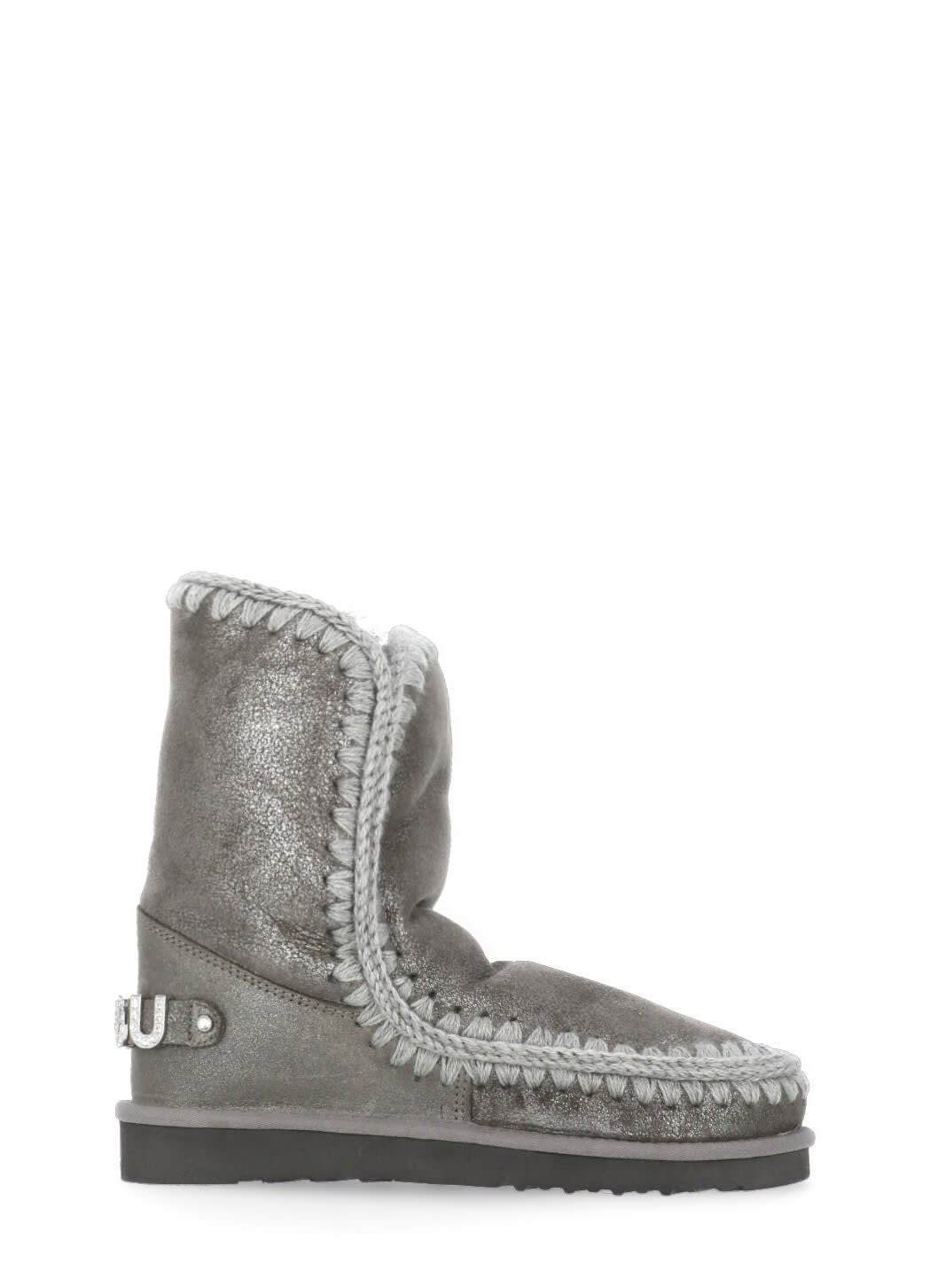 Mou Eskimo 24 Boots With Logo In Grey