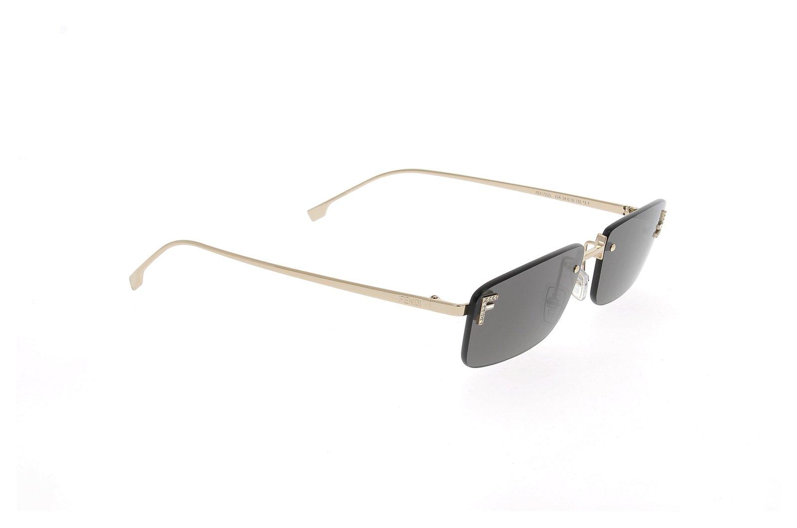 Fendi Rectangle-frame Sunglasses In 32a