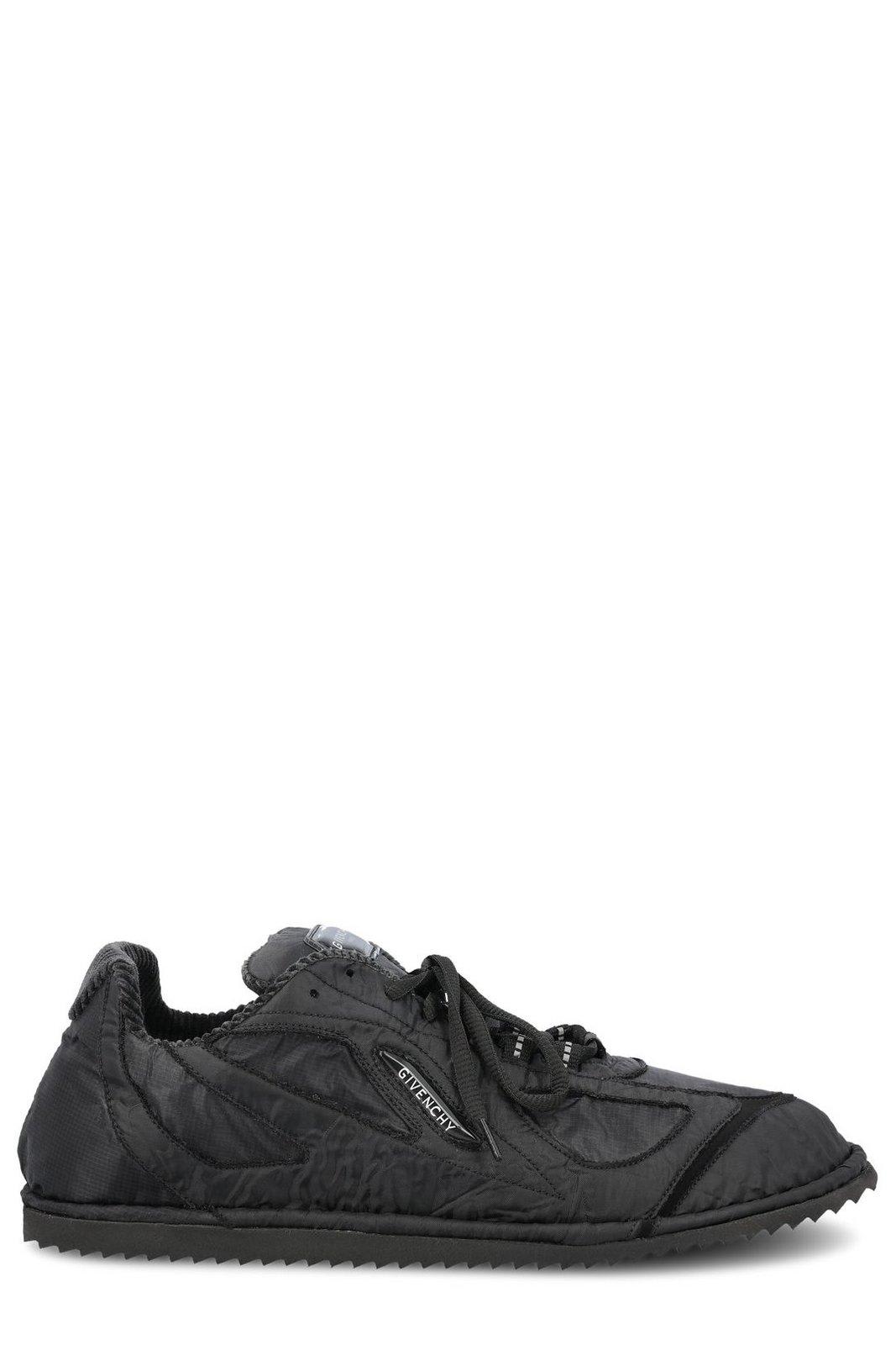 Shop Givenchy Logo Patch Low-top Sneakers In Black