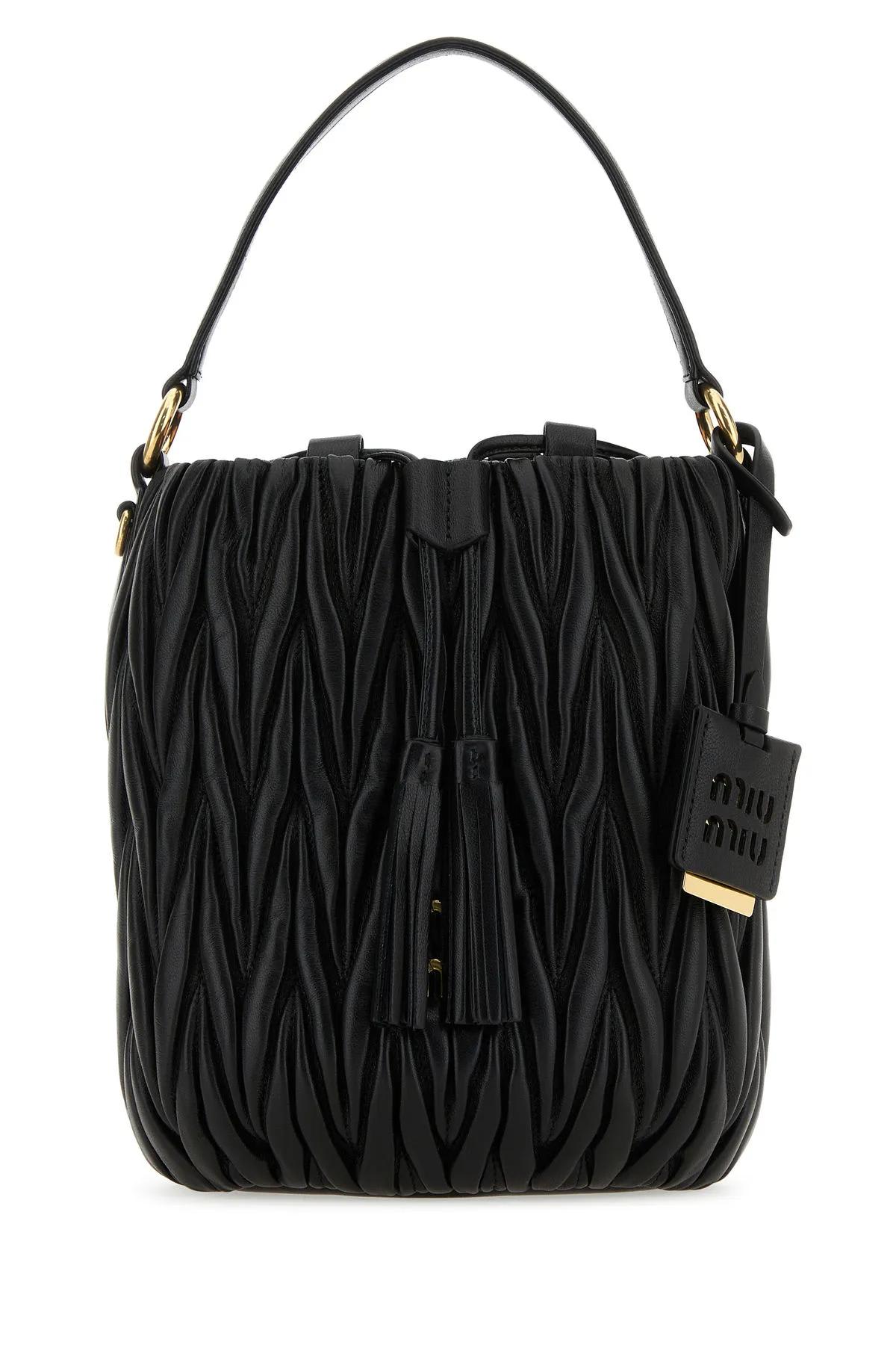 Black Nappa Leather Handbag