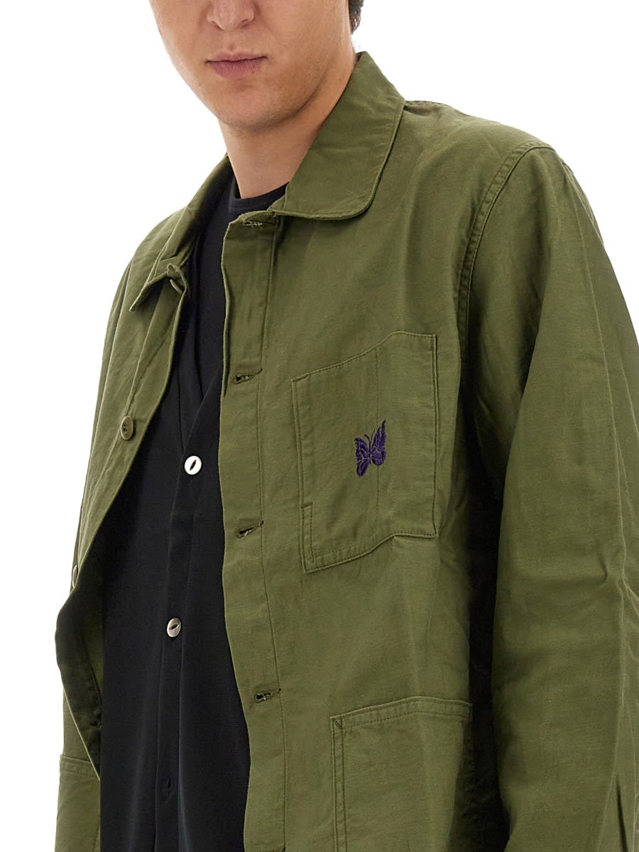 Shop Needles Shirt With Logo In Green