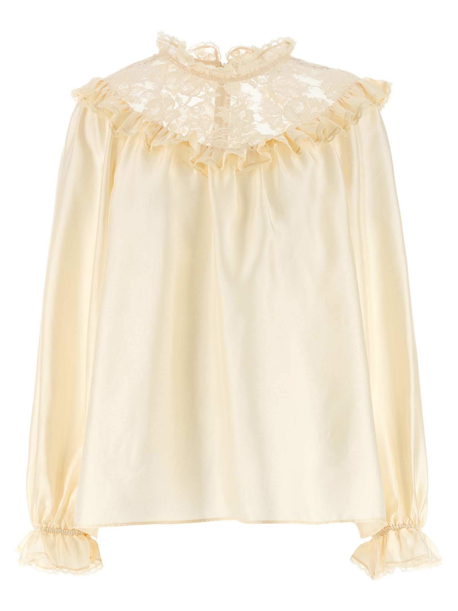 Zimmermann Lace Billow Blouse In Neutral