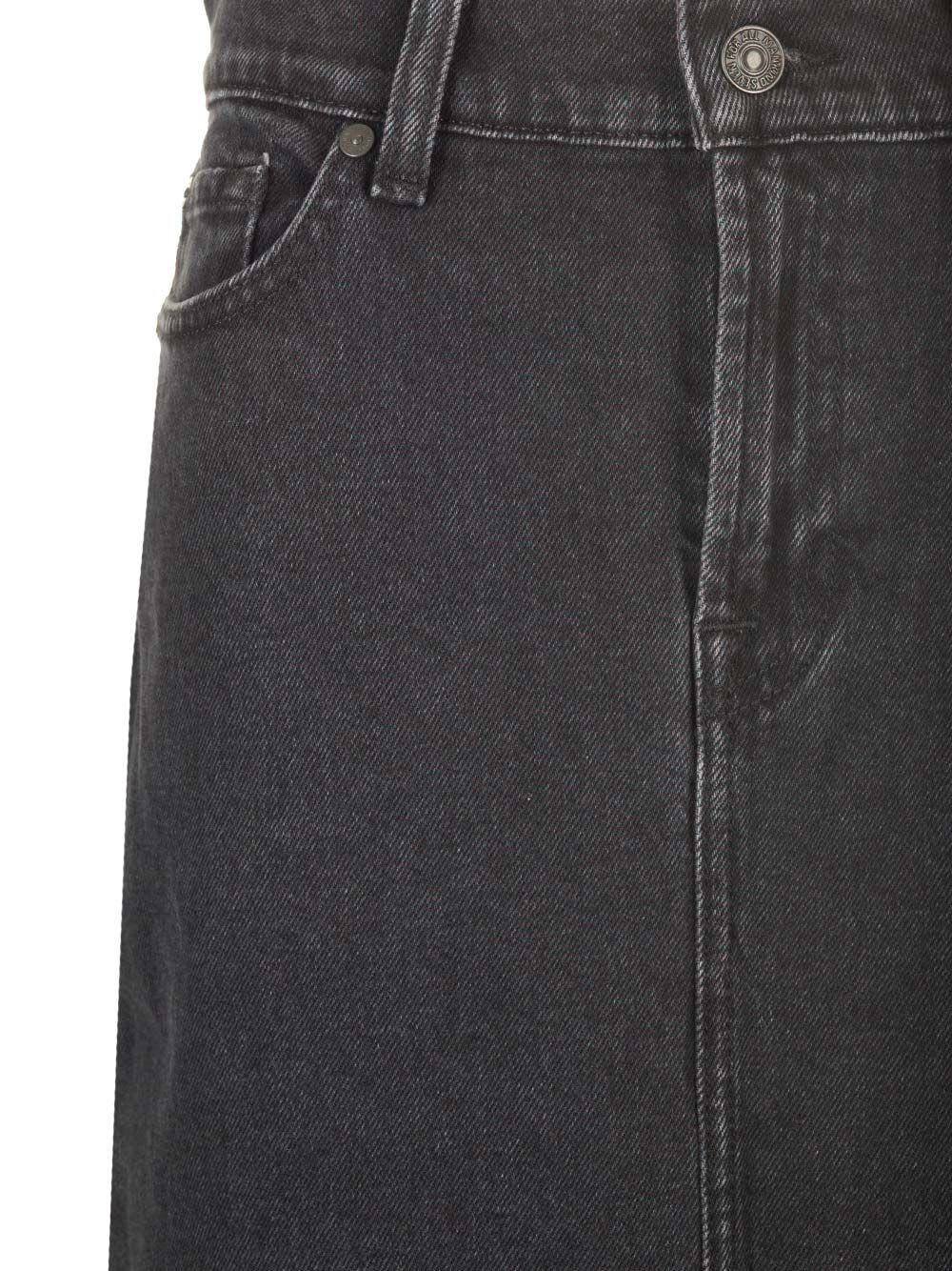 Shop 7 For All Mankind Kellie Skirt Thunder In Black