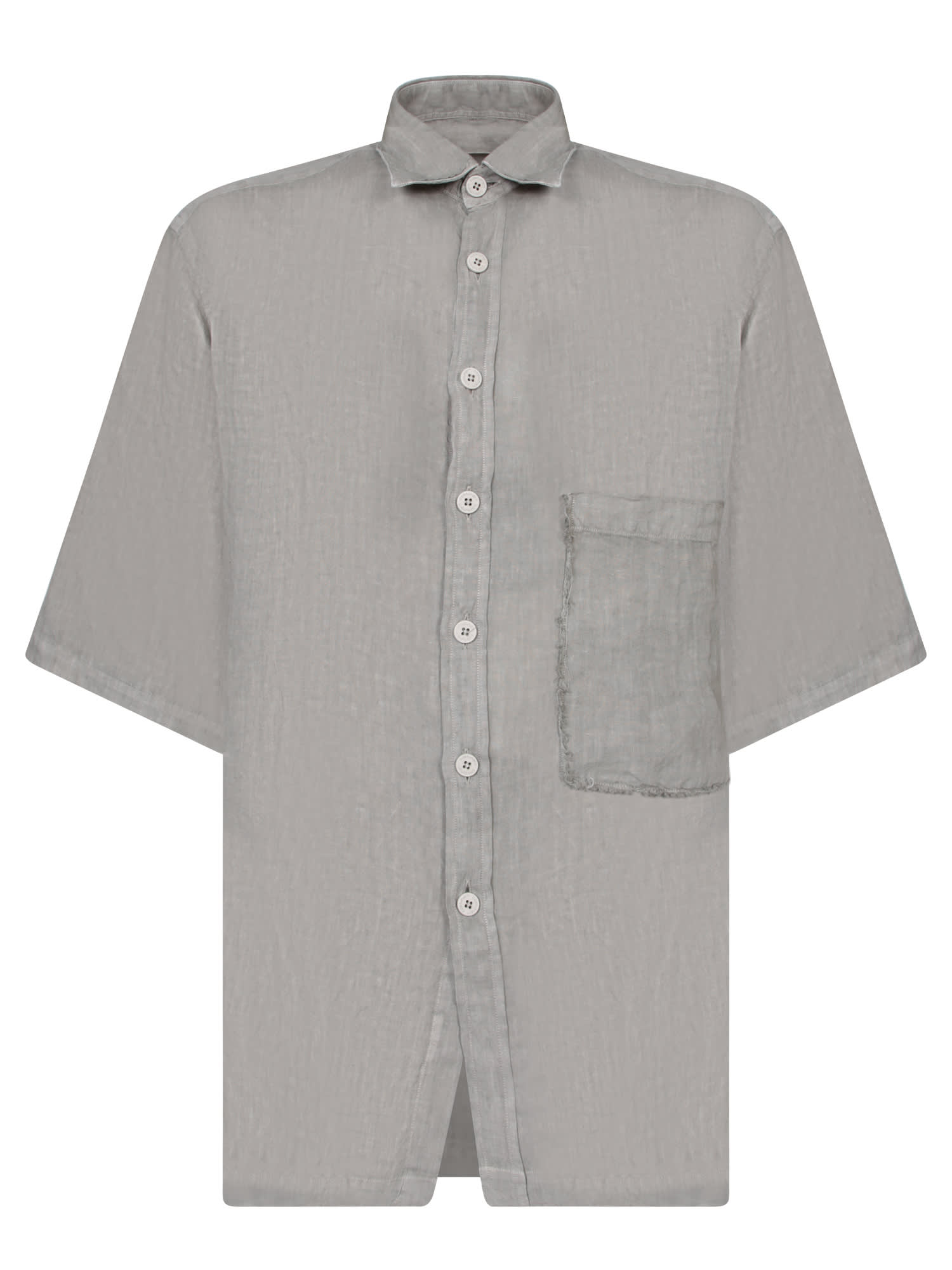 Stefano Green Grey Shirt