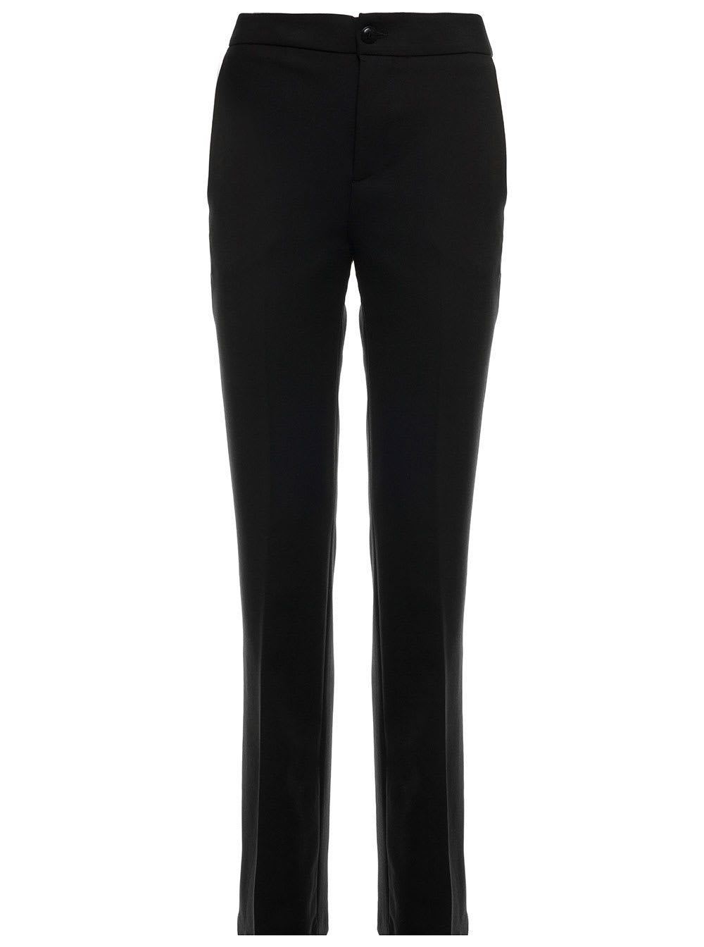 TwinSet Black Wool Tailored Trousers Twin Set Woman
