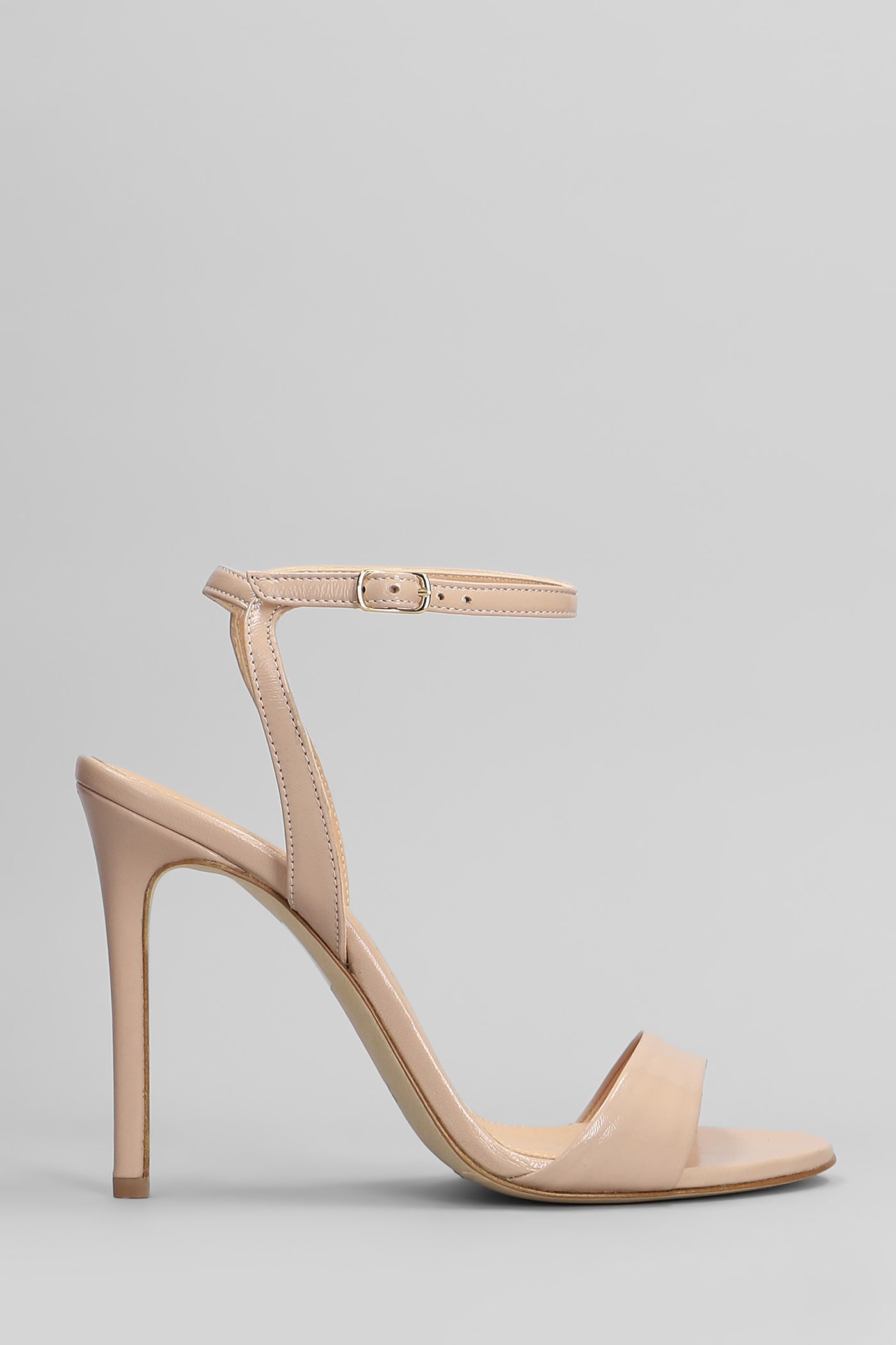 Sandals In Powder Leather