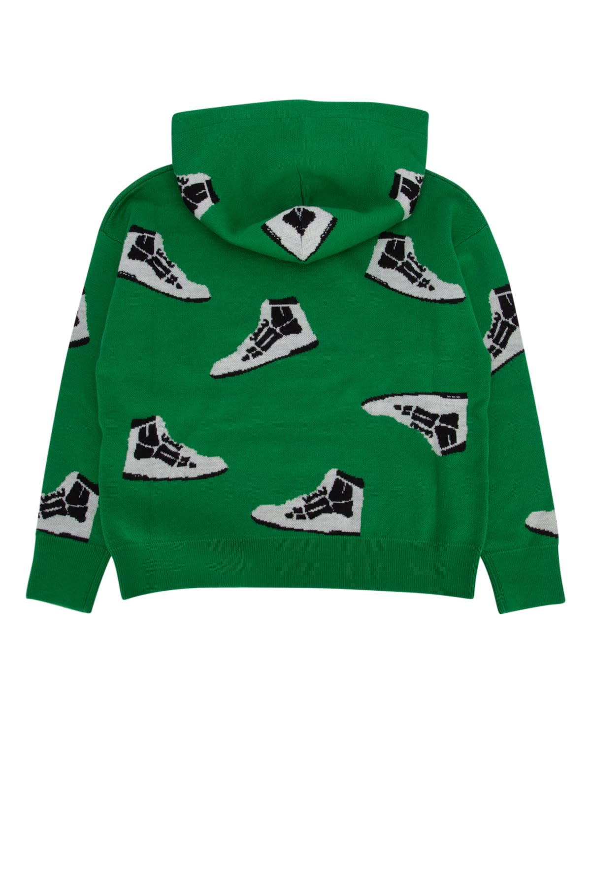 Amiri Long-sleeved Hooded Hoodie In Greenmerin