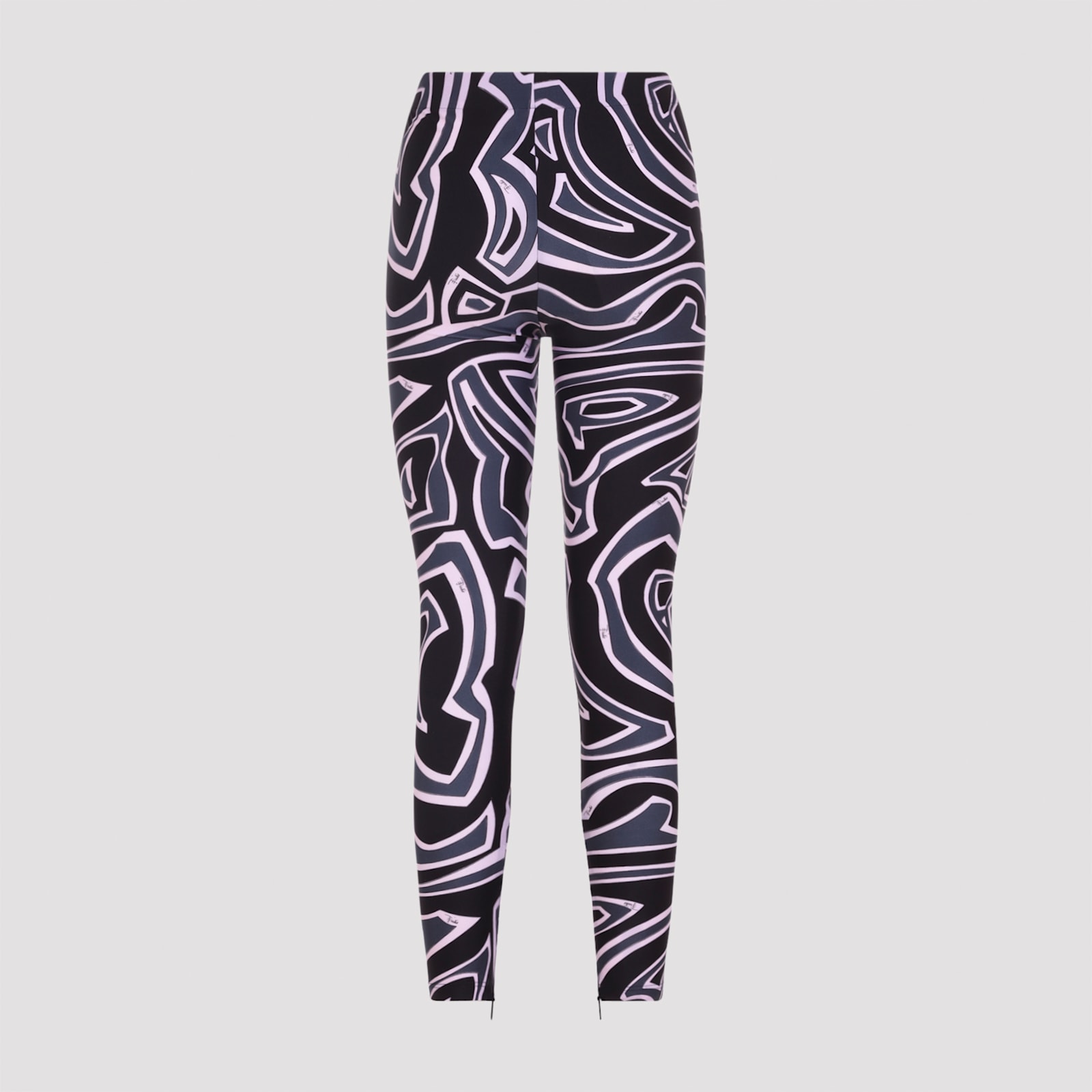 Pucci Abstract Pattern Stretch Fit Trousers In Black