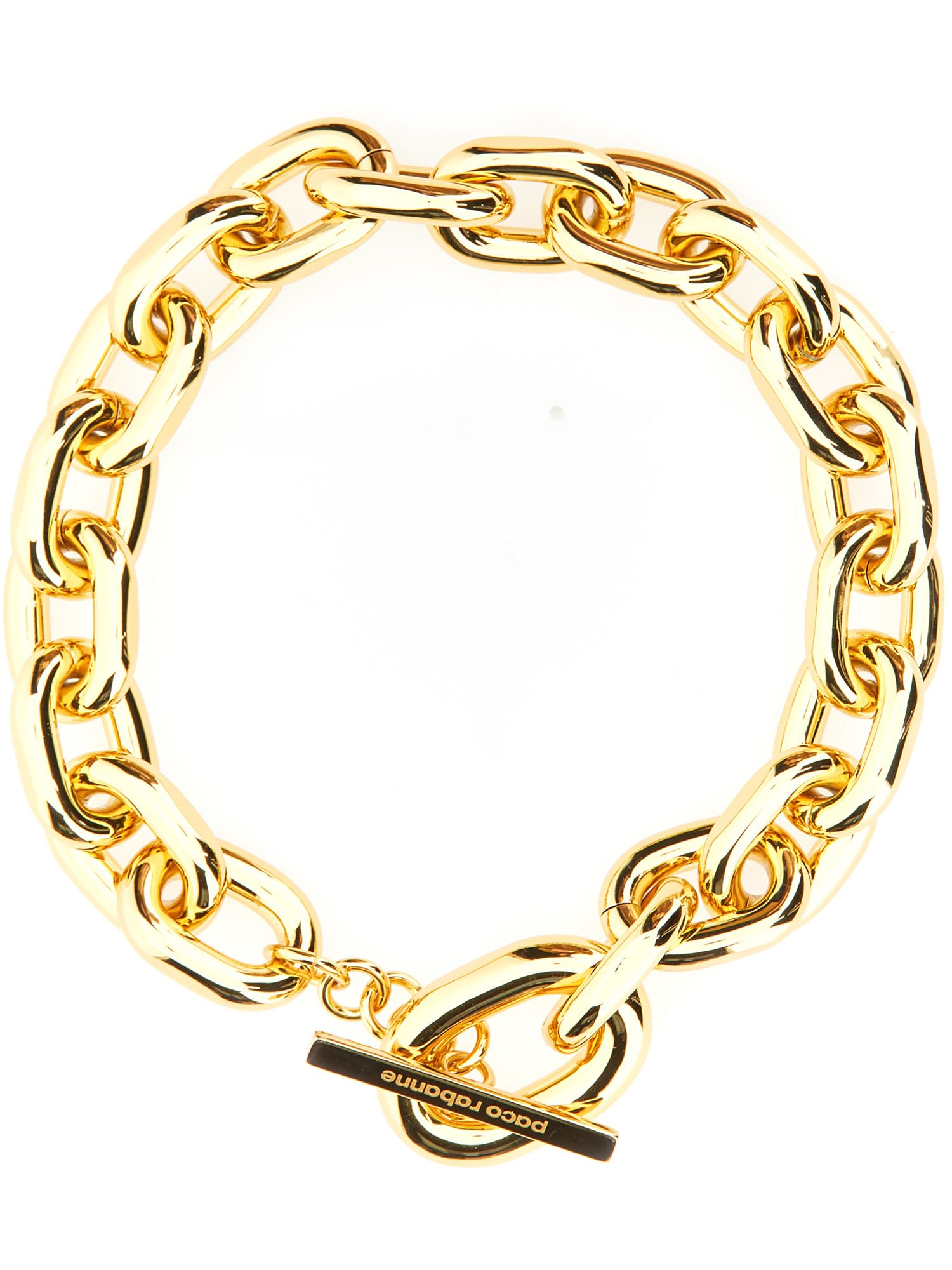 Shop Rabanne Necklace Xl Link In Gold