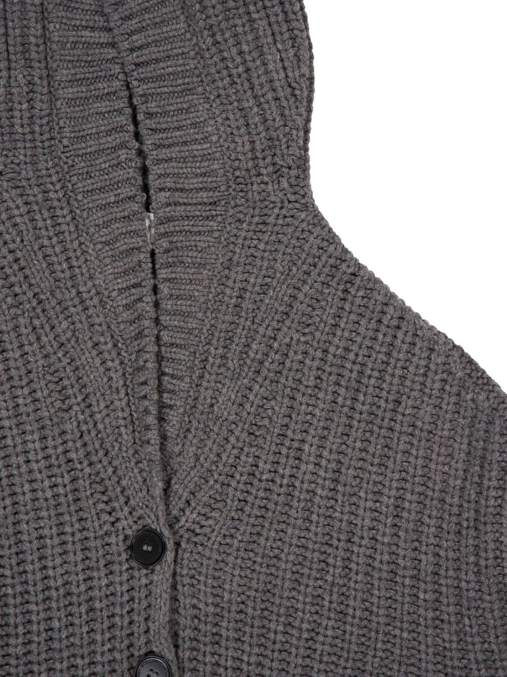 Stella Mccartney Wool Hooded Cardigan In Gray