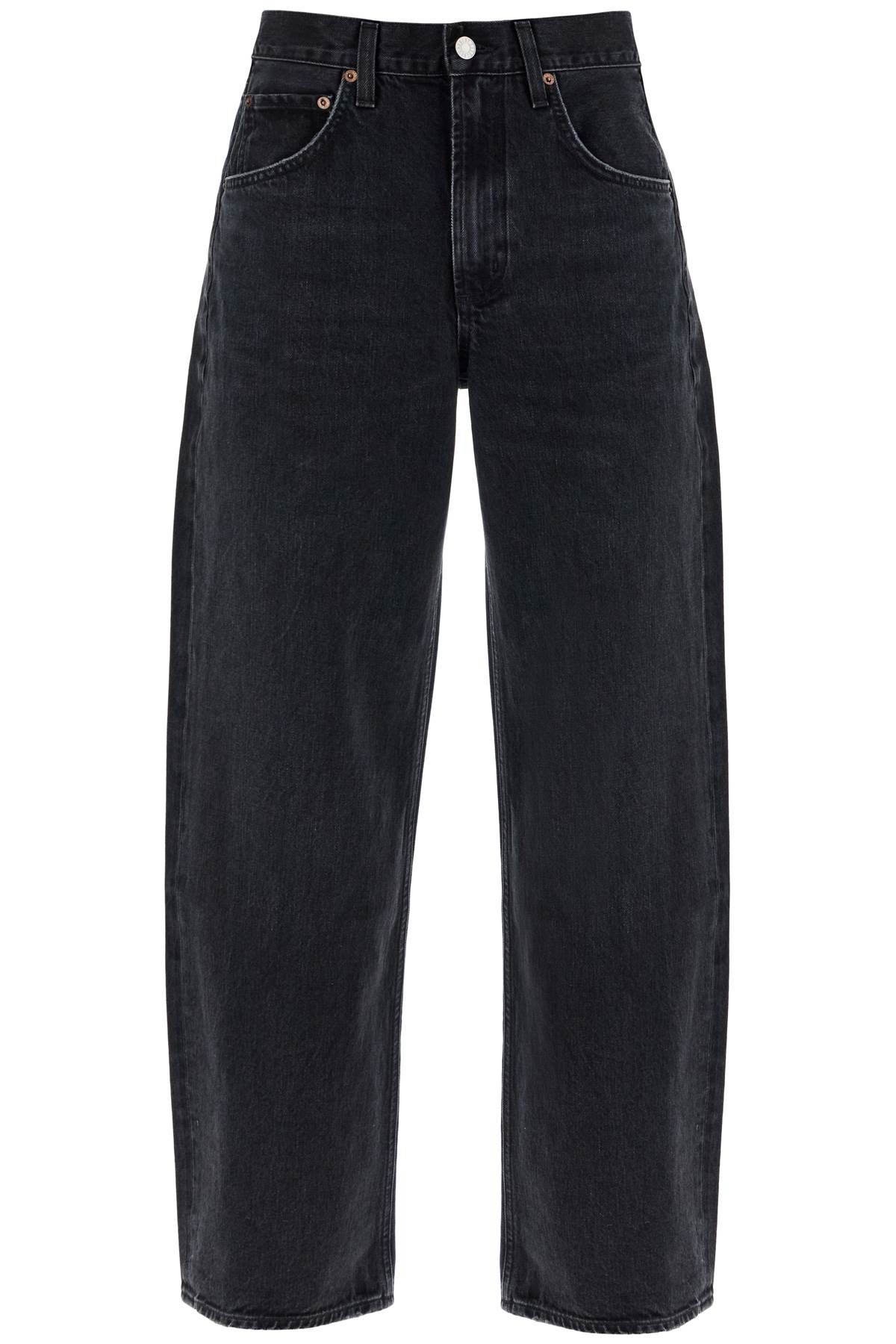 Shop Agolde Curved Leg Jeans For A In Black Tar (saturated Blk) (grey)