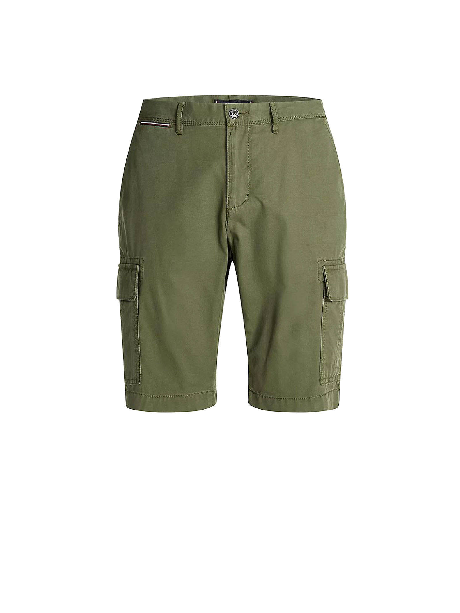 Tommy Hilfiger Military Green Cargo Bermuda Shorts