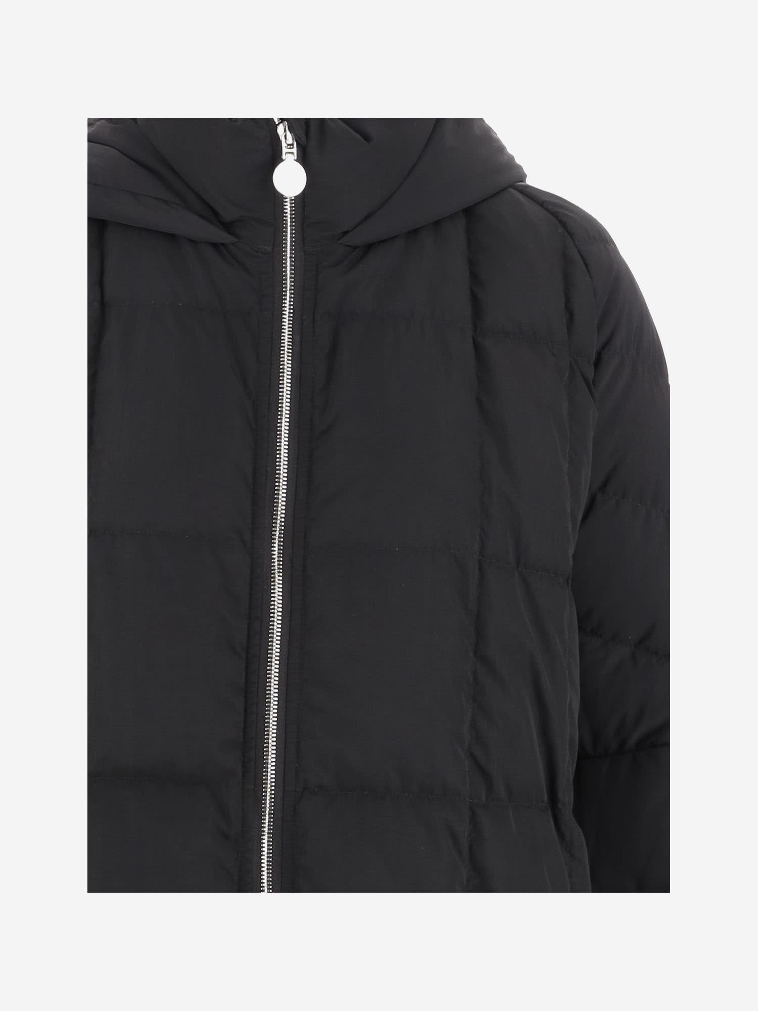 Shop Ienki Ienki Pyramid Ennio Long Down Jacket In Black