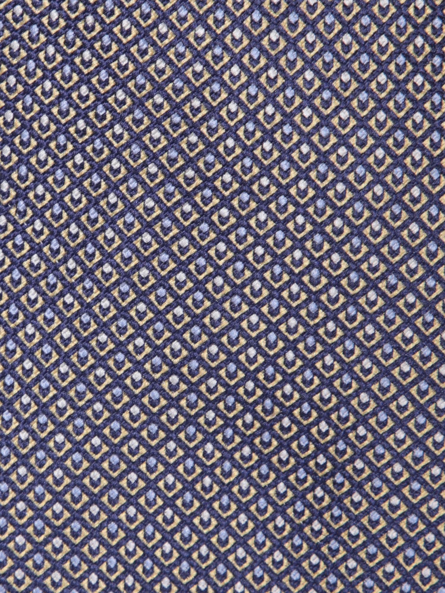 Shop Brioni Micropattern Blue/white Tie