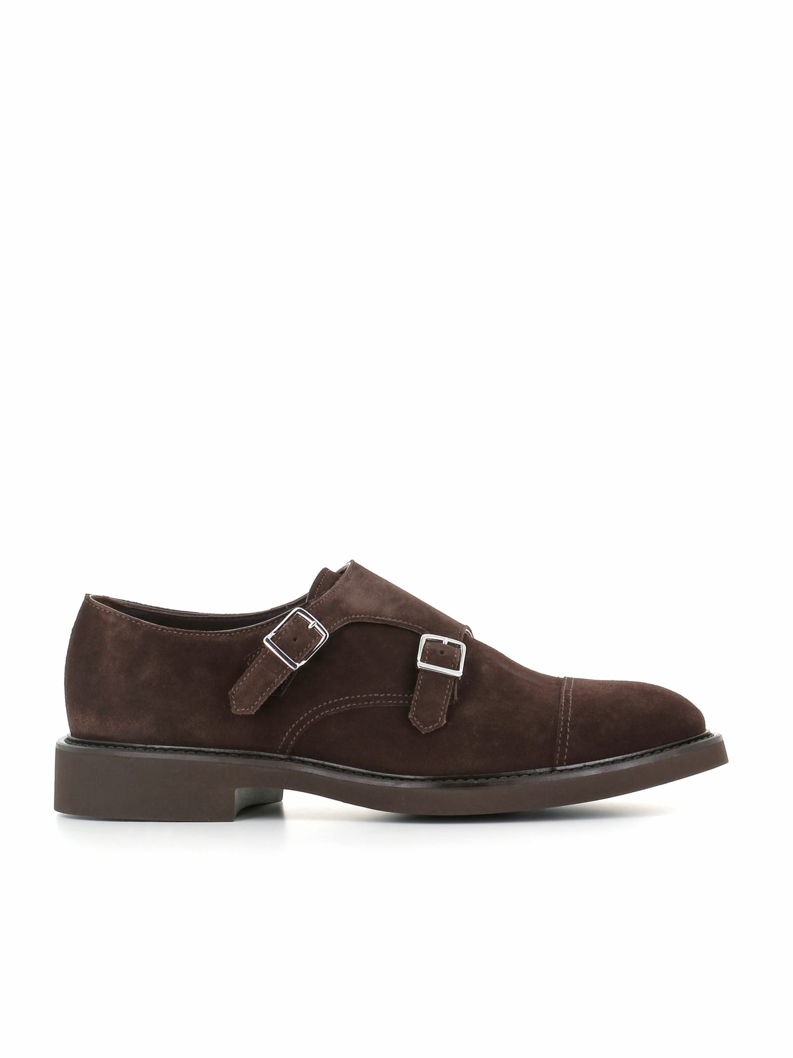 Shop Doucal's Buckle In Brown