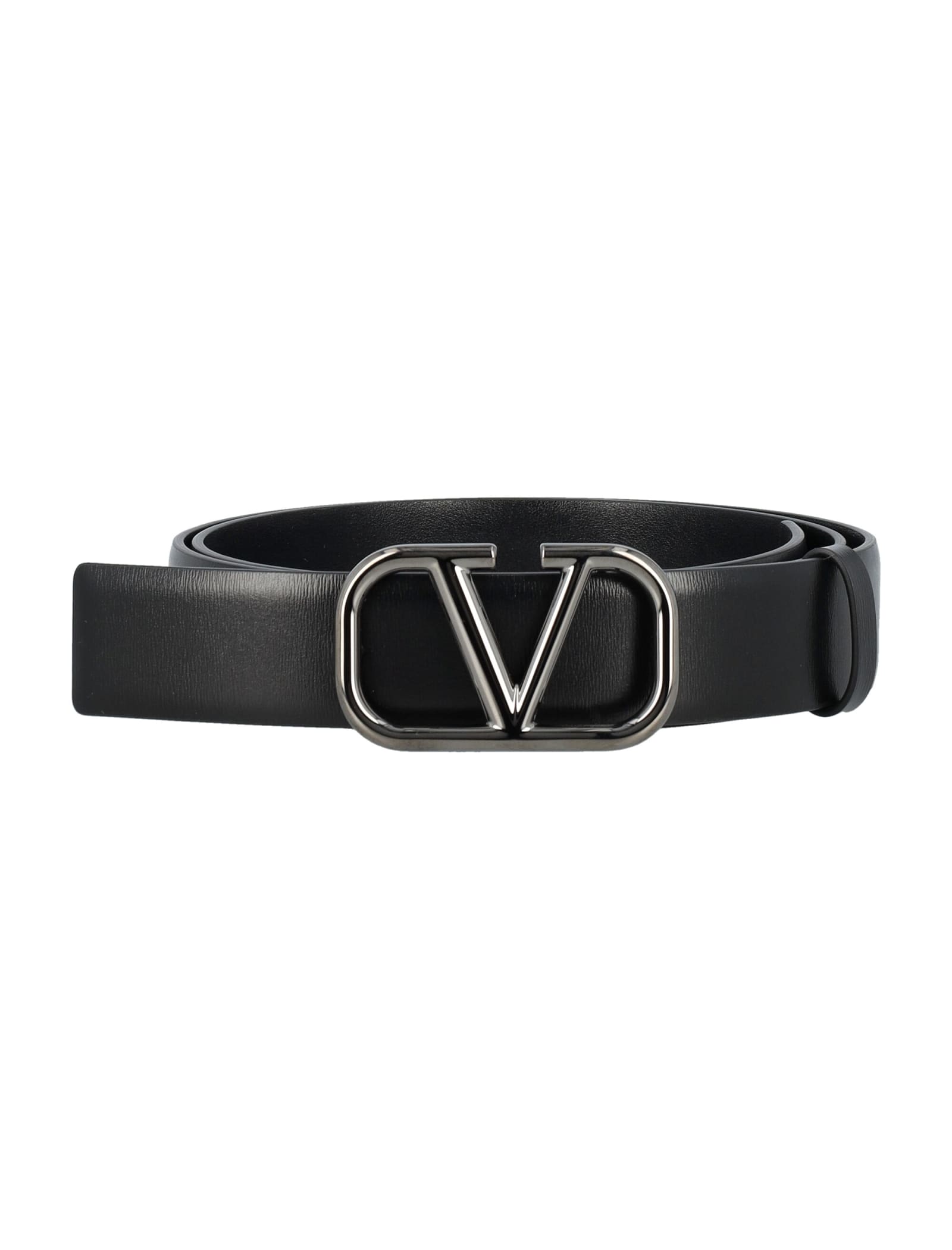 Shop Valentino Vlogo Signature Belt In Nero