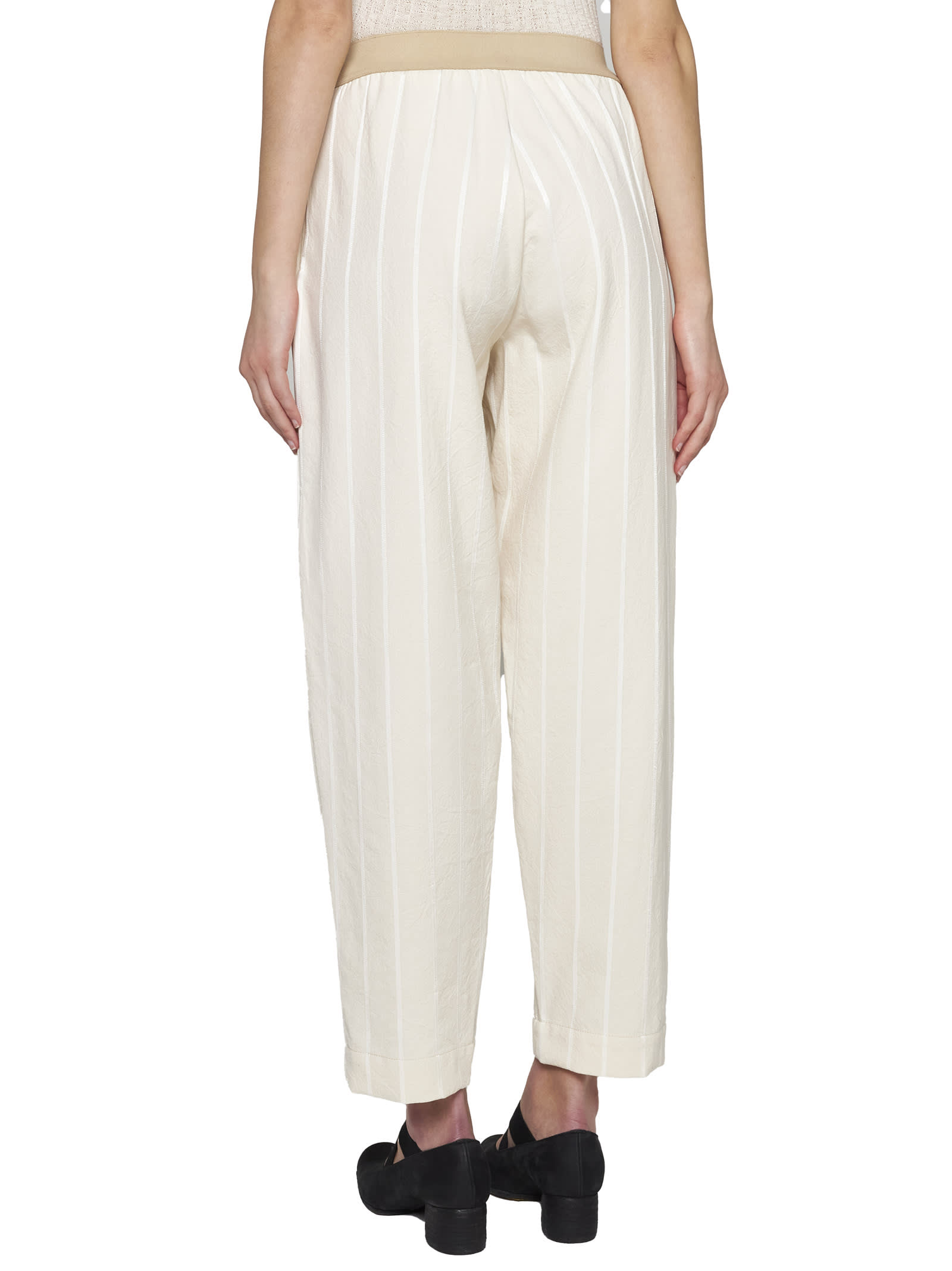 Shop Uma Wang Pants In Beige